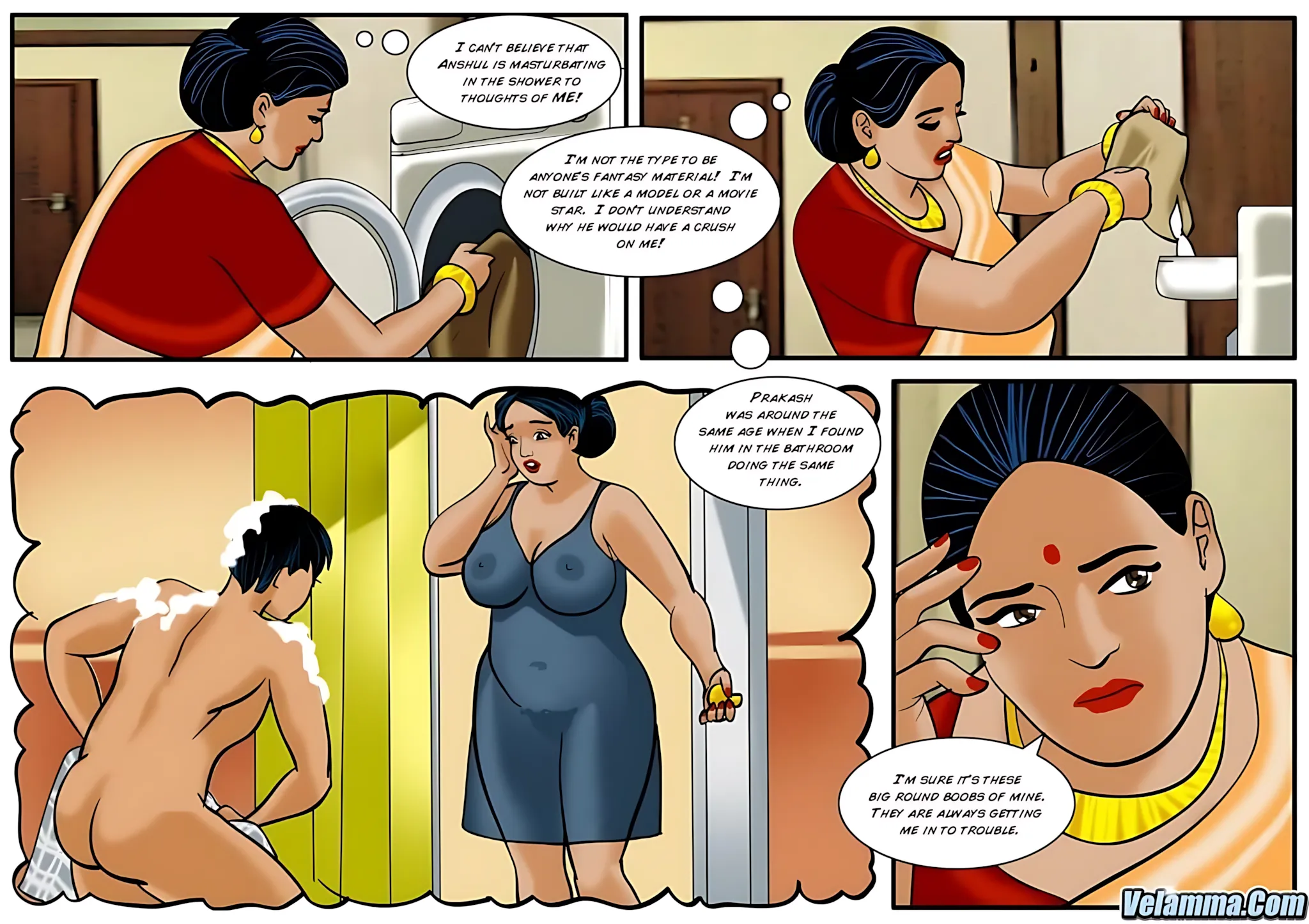 Velamma All Episodes Comics - 25 . Velamma - Episode 25 - Babu The Bully - Page 10