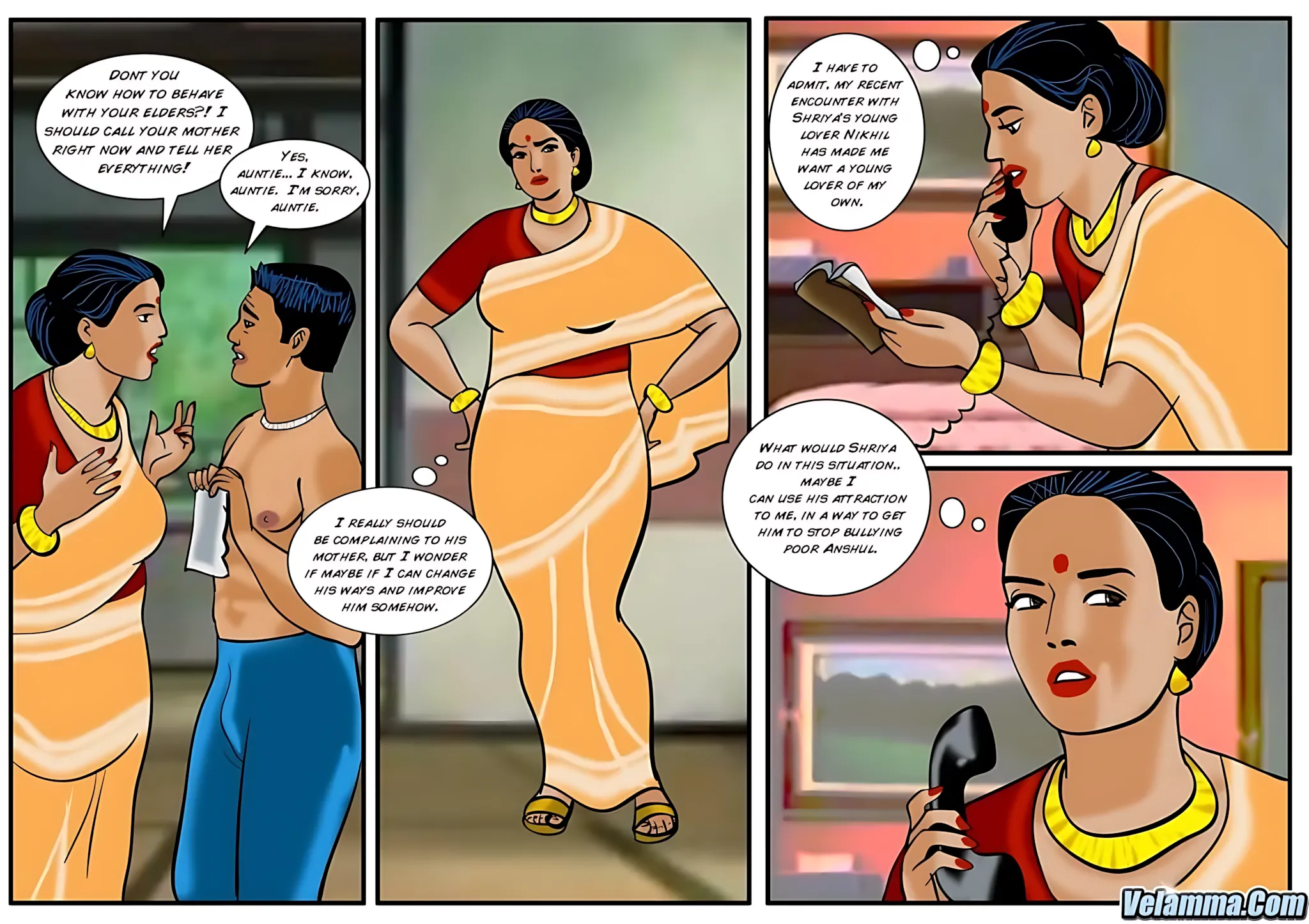 Velamma All Episodes Comics - 25 . Velamma - Episode 25 - Babu The Bully - Page 18