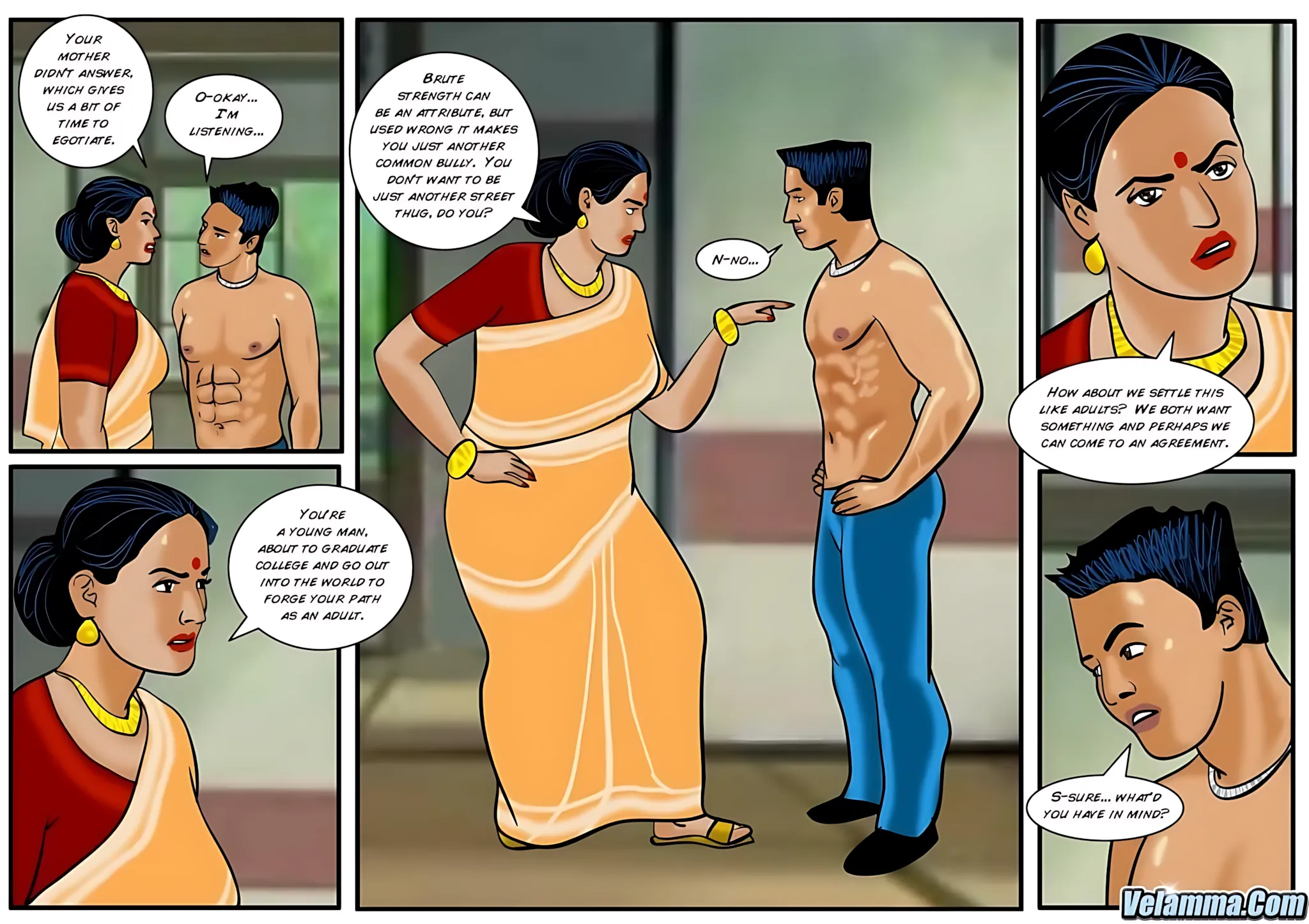 Velamma All Episodes Comics - 25 . Velamma - Episode 25 - Babu The Bully - Page 19