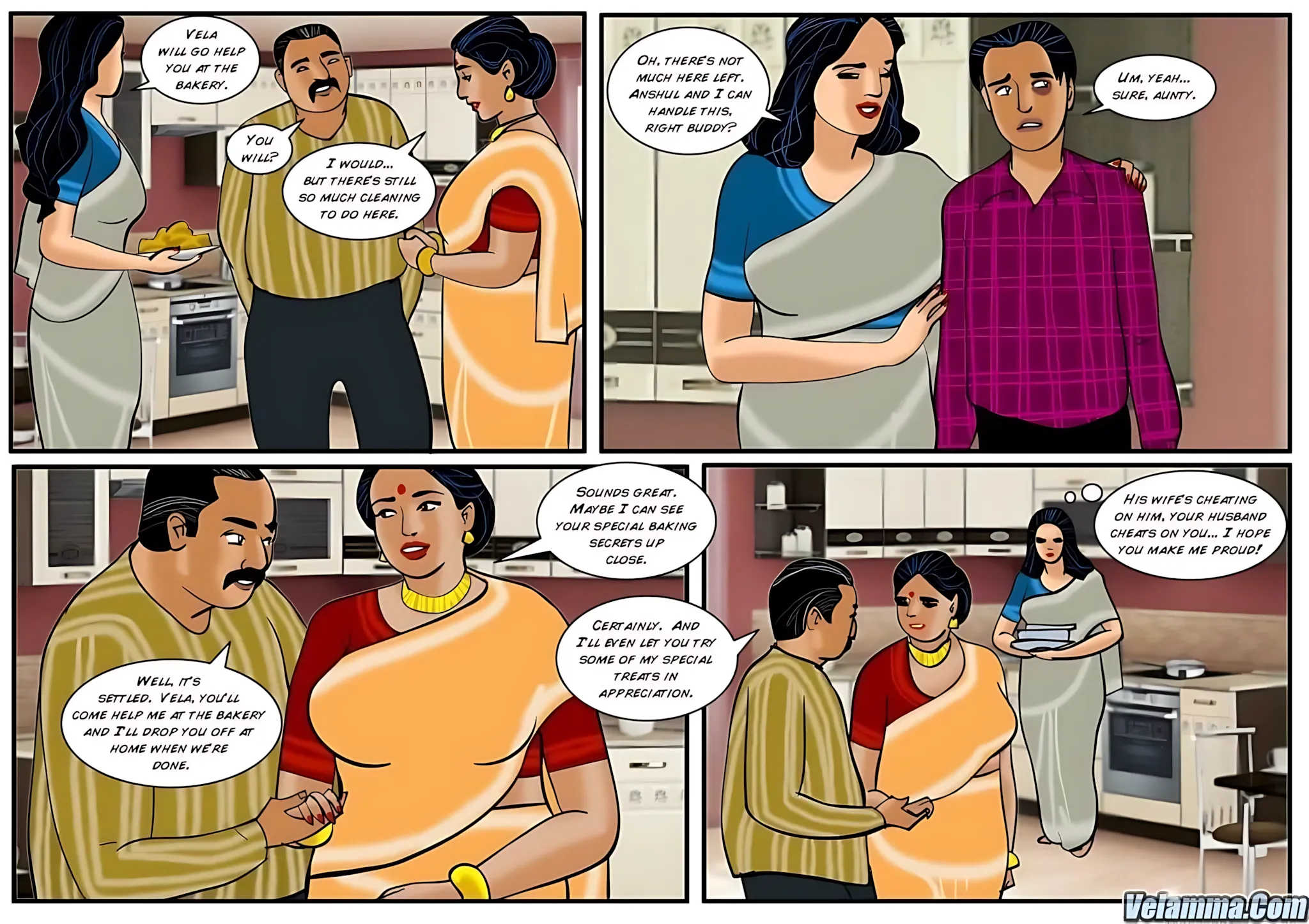 Velamma All Episodes Comics - 24 . Velamma - Episode 24 - Cooking With Ass - Page 17