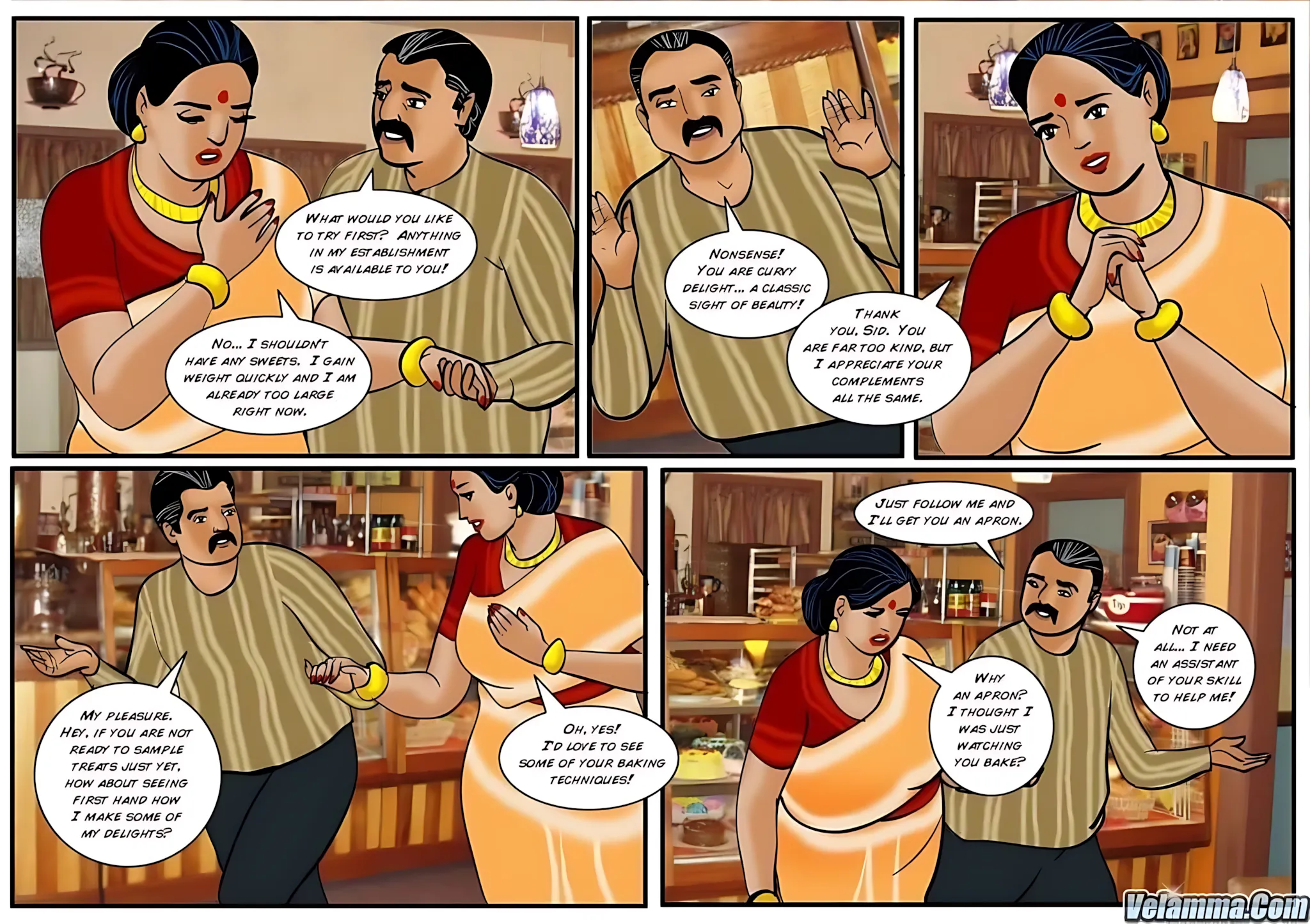 Velamma All Episodes Comics - 24 . Velamma - Episode 24 - Cooking With Ass - Page 19