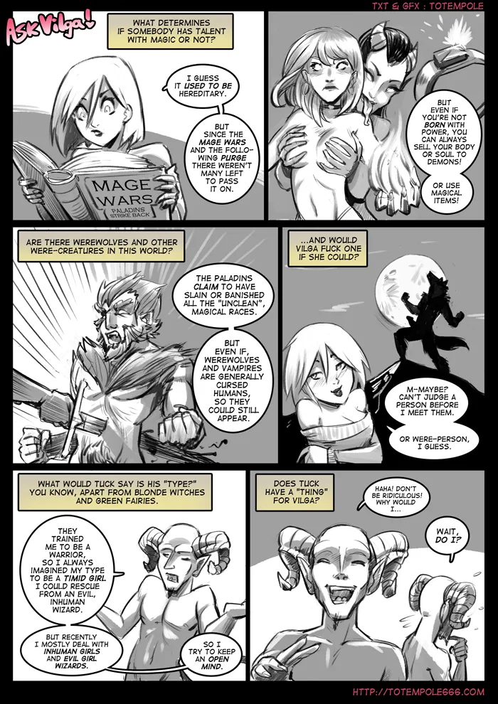 The Cummoner - 0 . The Cummoner - Chapter 0 - Ask Vilga [Totempole] - Page 10