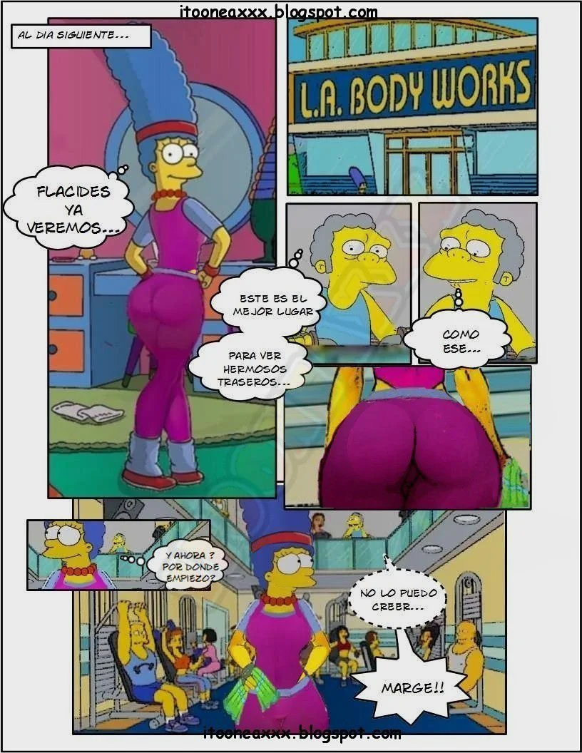 The Simpsons Porn Comics Series - 6 [Spanish] The Gym - Page 3