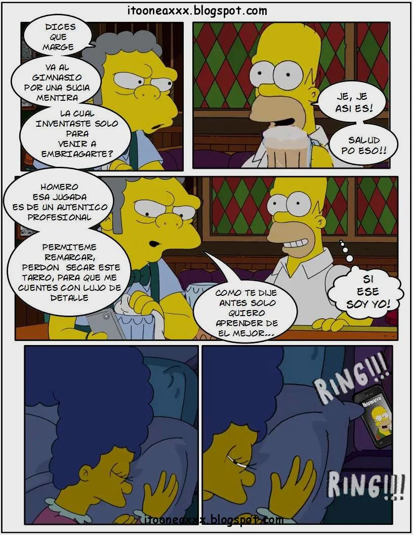 The Simpsons Porn Comics Series - 6 [Spanish] The Gym - Page 14
