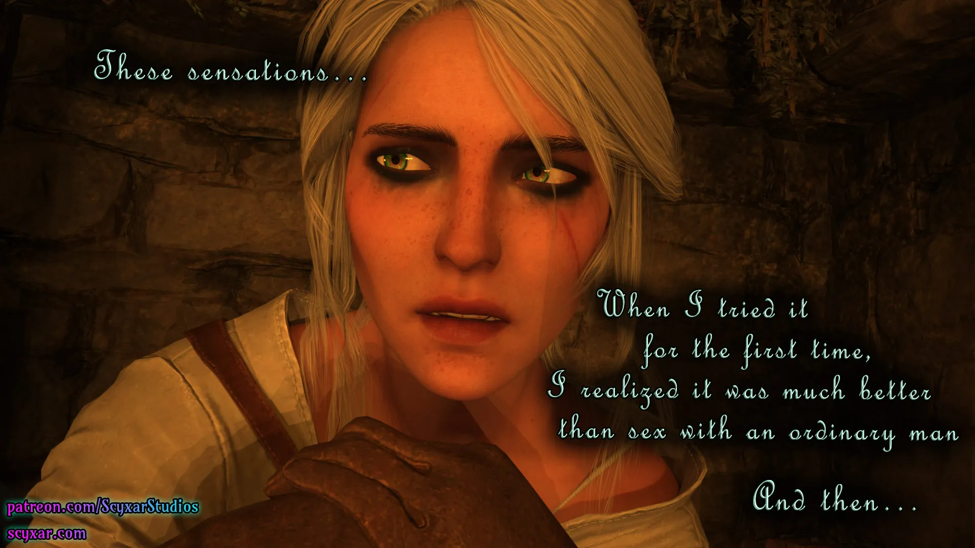 Geralt’s Transformation into Yennefer [Scyxar Studios] - 5 . Geralt’s Transformation into Yennefer - Chapter 5 - Page 35