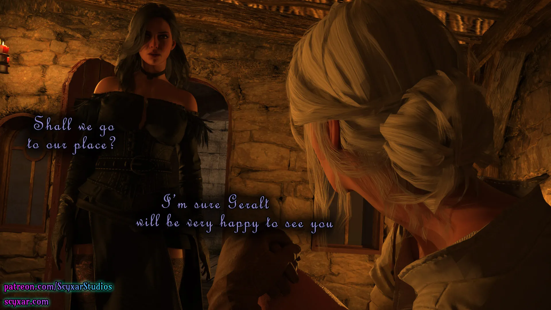 Geralt’s Transformation into Yennefer [Scyxar Studios] - 5 . Geralt’s Transformation into Yennefer - Chapter 5 - Page 56