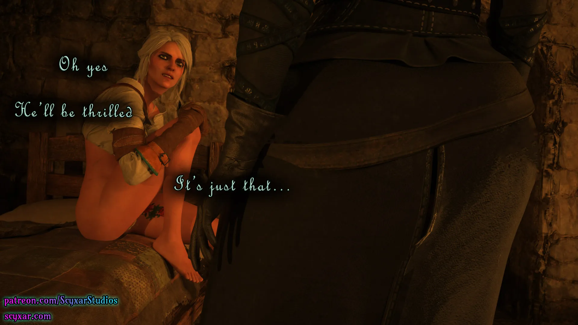 Geralt’s Transformation into Yennefer [Scyxar Studios] - 5 . Geralt’s Transformation into Yennefer - Chapter 5 - Page 57