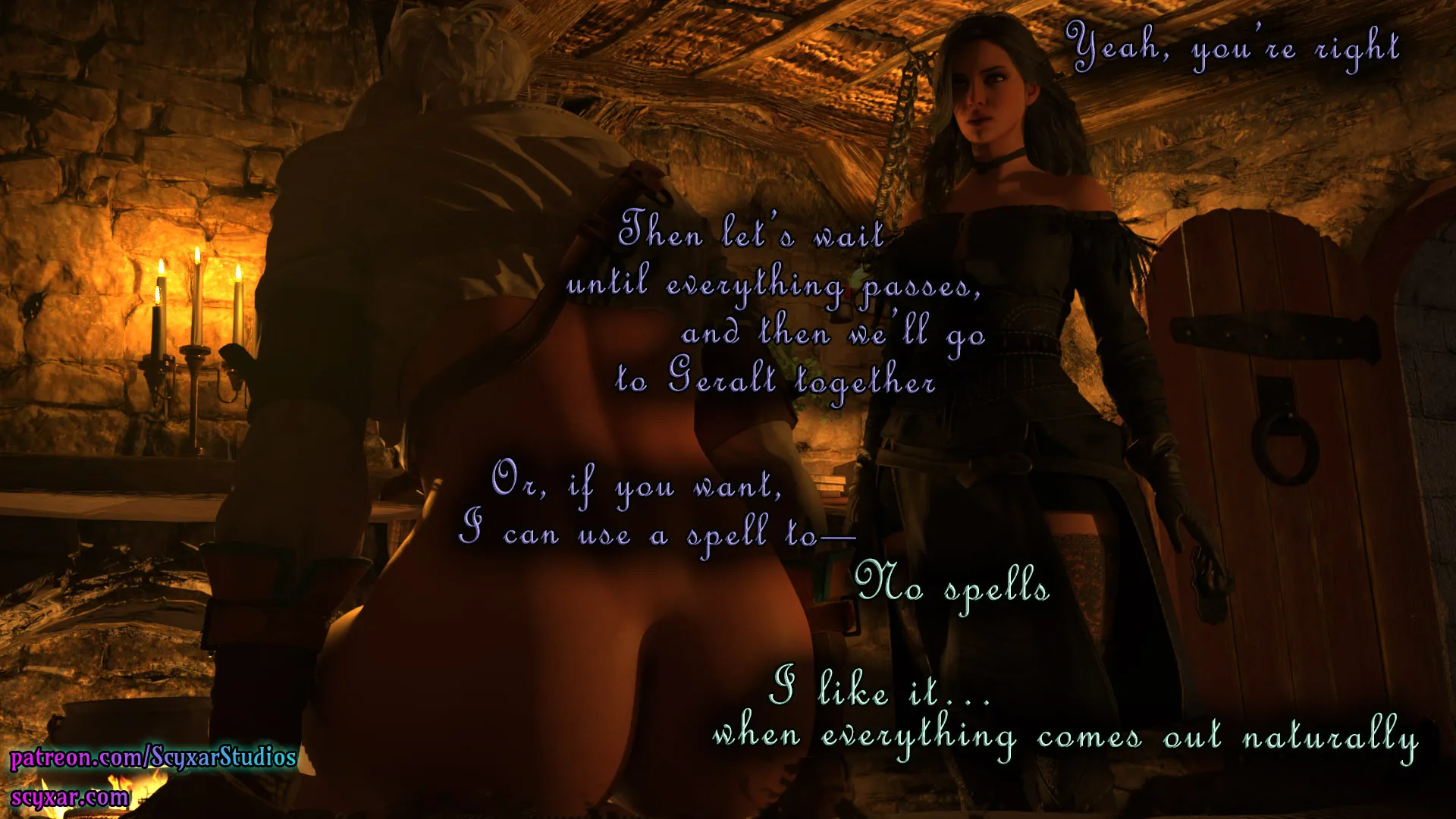 Geralt’s Transformation into Yennefer [Scyxar Studios] - 5 . Geralt’s Transformation into Yennefer - Chapter 5 - Page 59