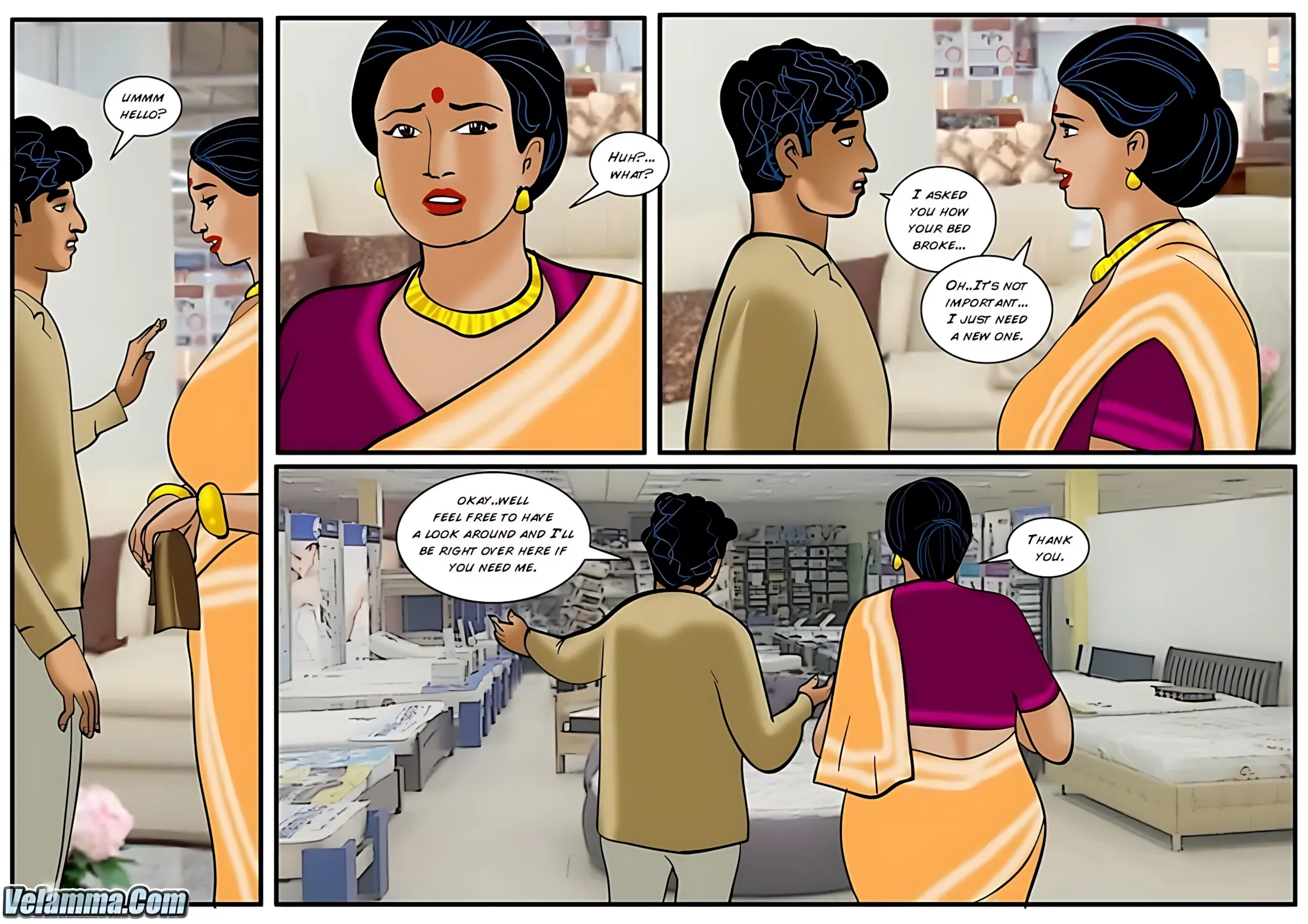 Velamma All Episodes Comics - 38 . Velamma - Episode 38 - Finding A New Mattress - Page 5