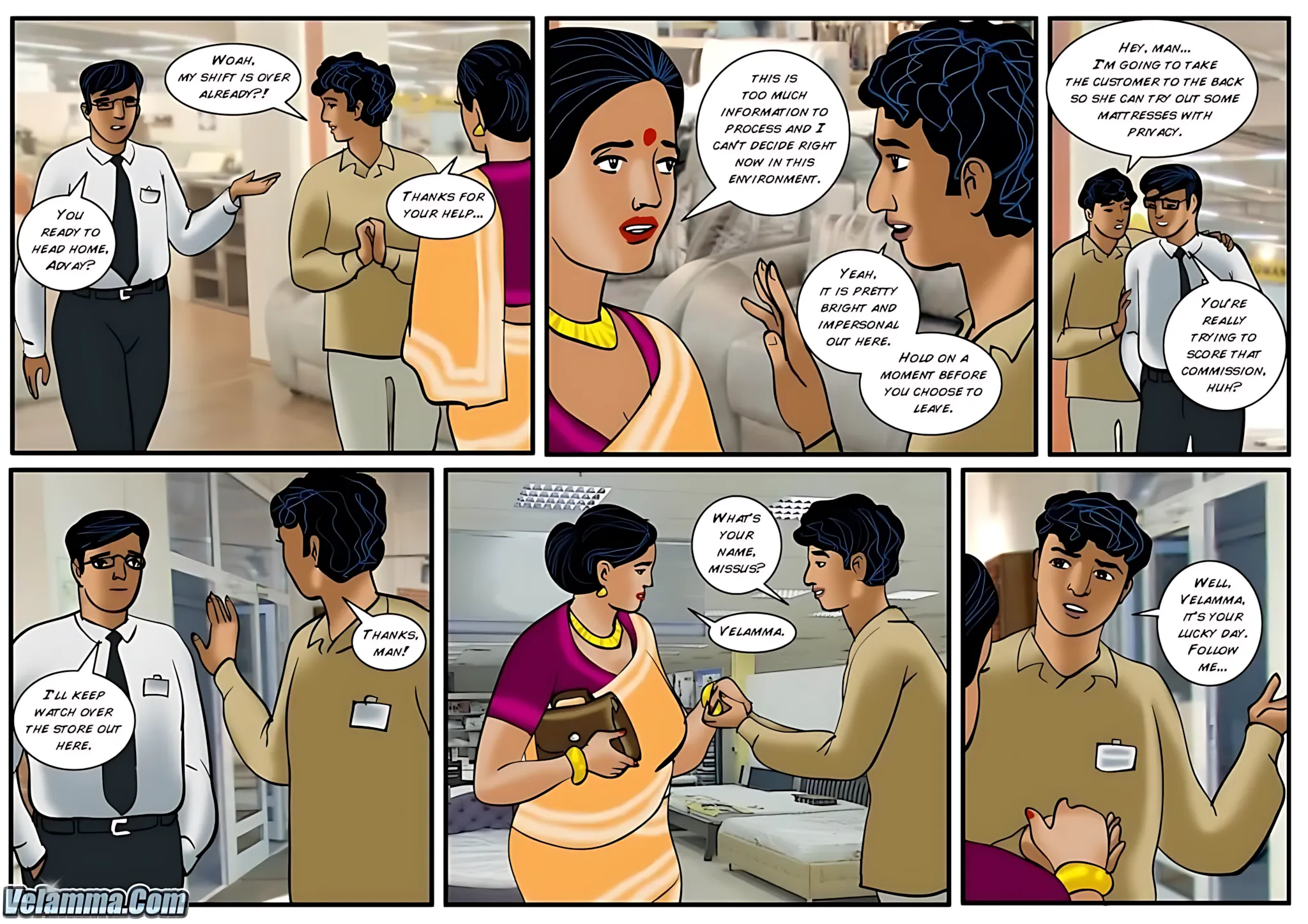 Velamma All Episodes Comics - 38 . Velamma - Episode 38 - Finding A New Mattress - Page 10