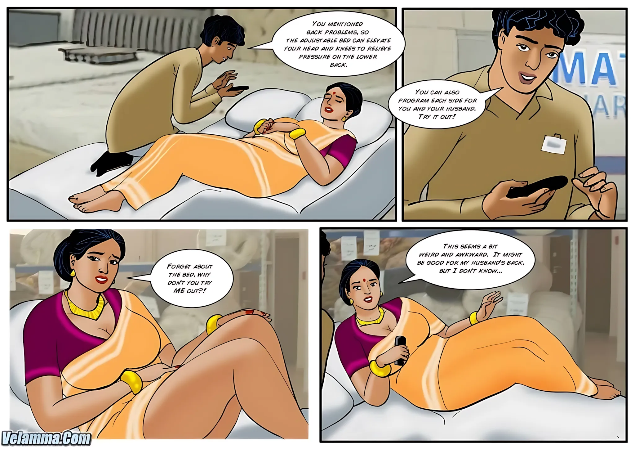Velamma All Episodes Comics - 38 . Velamma - Episode 38 - Finding A New Mattress - Page 12