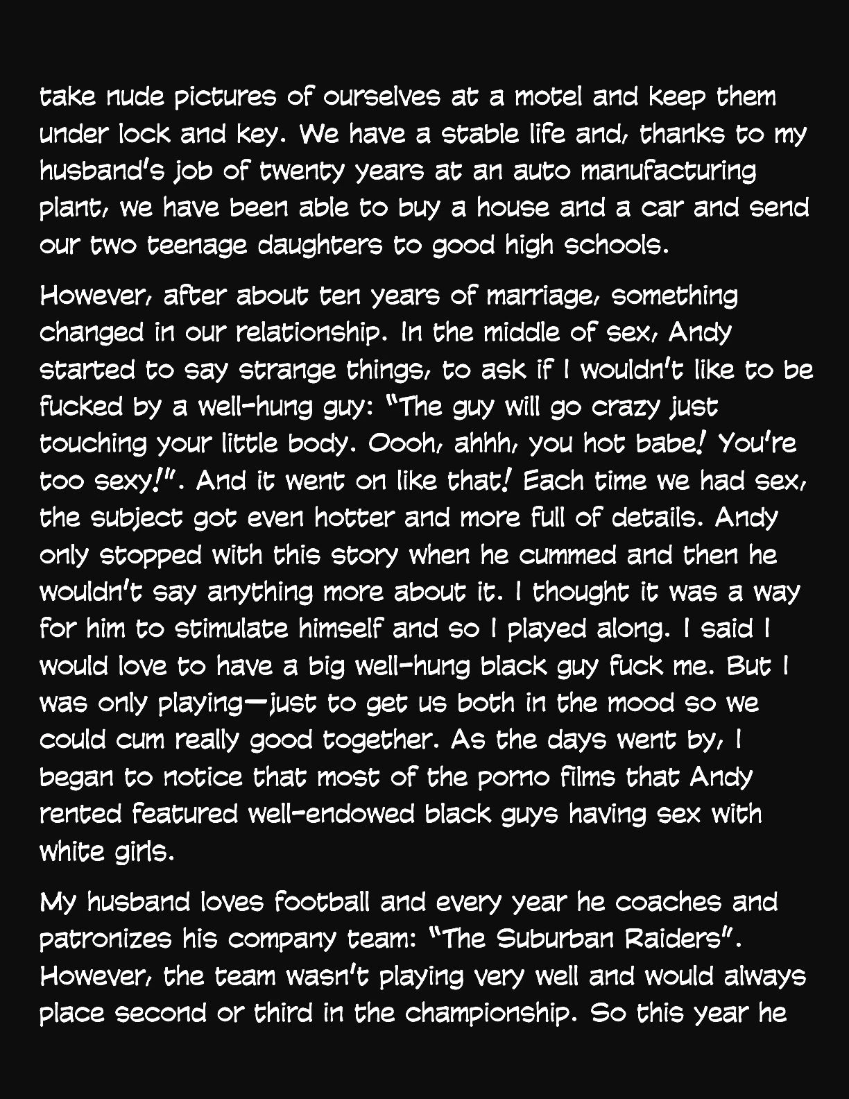 Animated Tales [WC | TF] - MY HUSBAND WANTED TO BE A CUCKOLD WITH A BLACK GUY! - Page 2