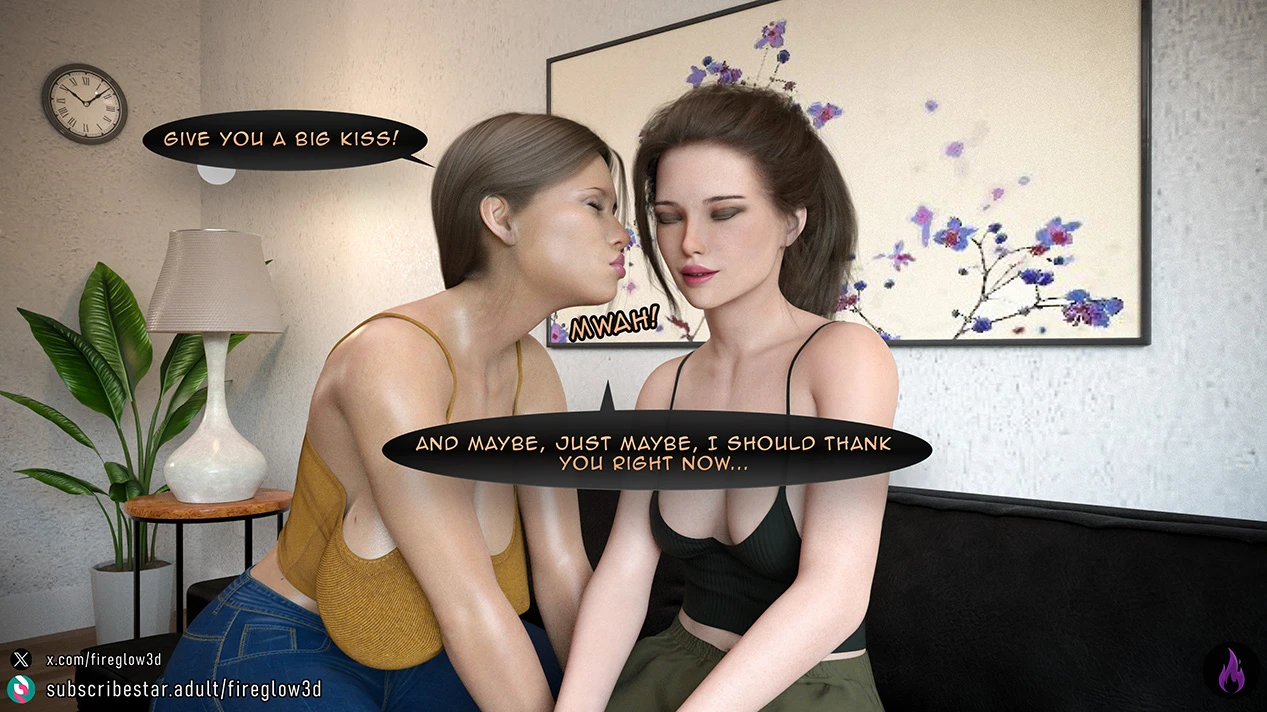 My neighbor didn’t know I’m a futa [Fireglow3D] - 3 . My neighbor didn't know I'm a futa - Chapter 3 - Page 45
