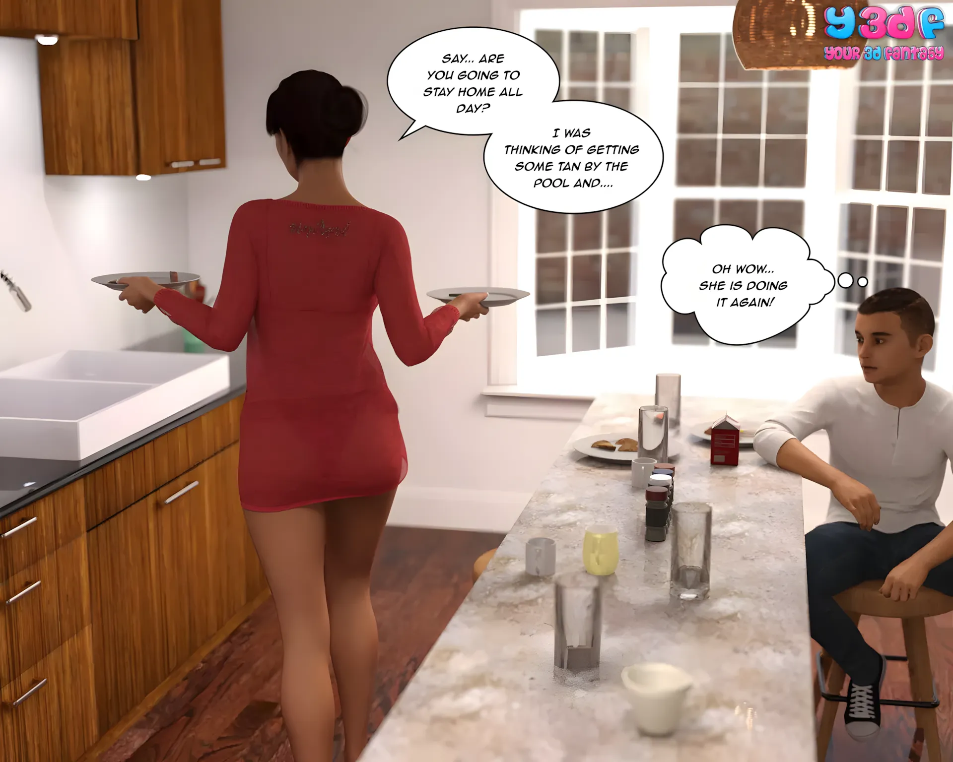Mom’s Tan  [Y3DF] - 1. Mom's Tan - Chapter 1 - Page 6