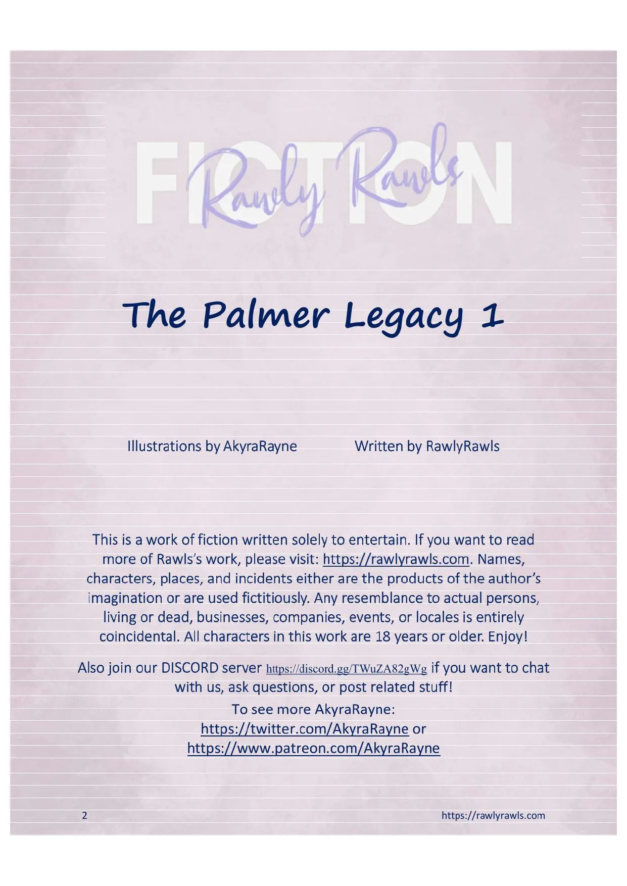 The Palmer Legacy [AkyraRayne] - 1 . The Palmer Legacy - Chapter 1 [AkyraRayne] - Page 2