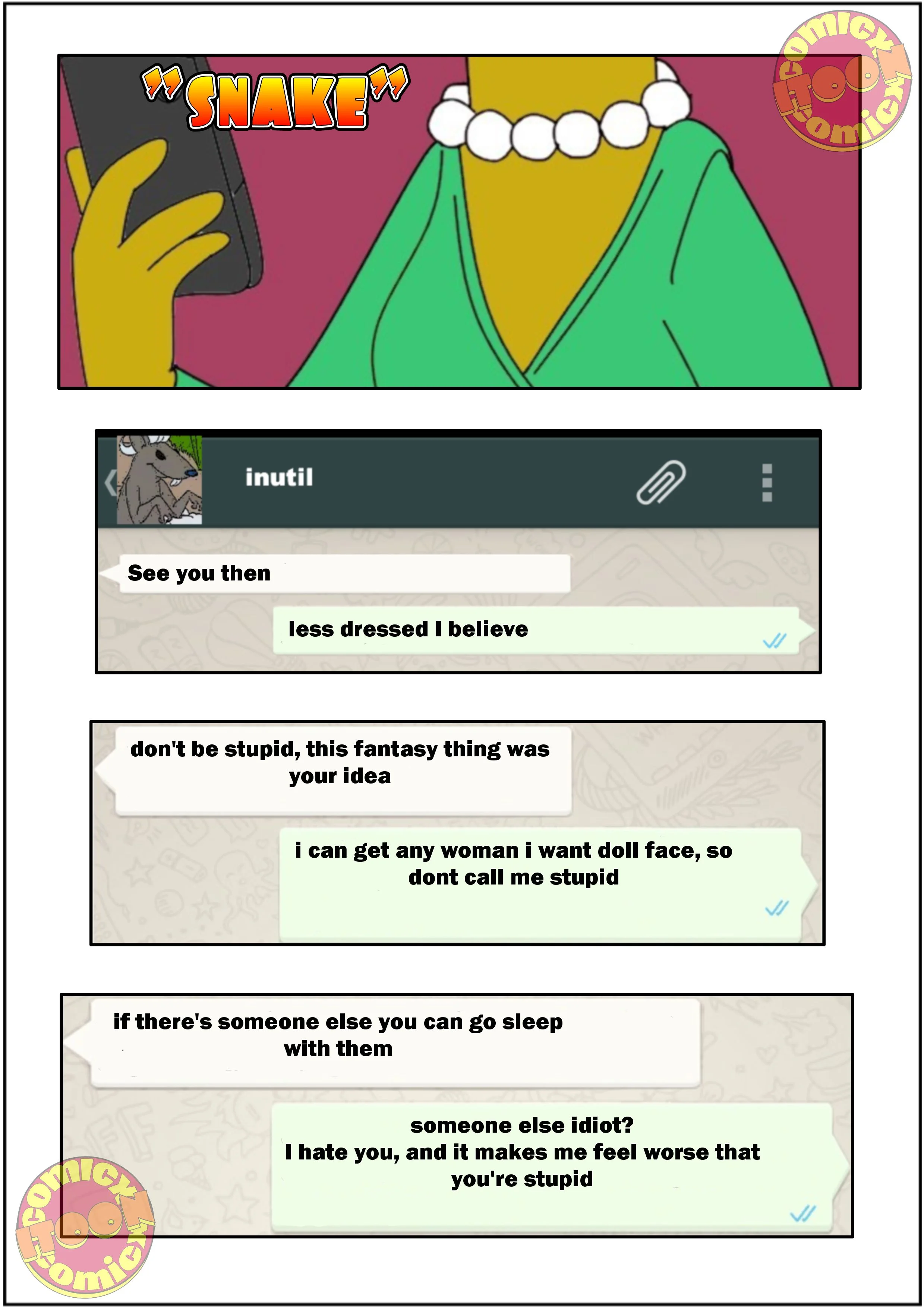The Simpsons Porn Comics Series - 4.1 . Snake 1 - Eng - Page 1