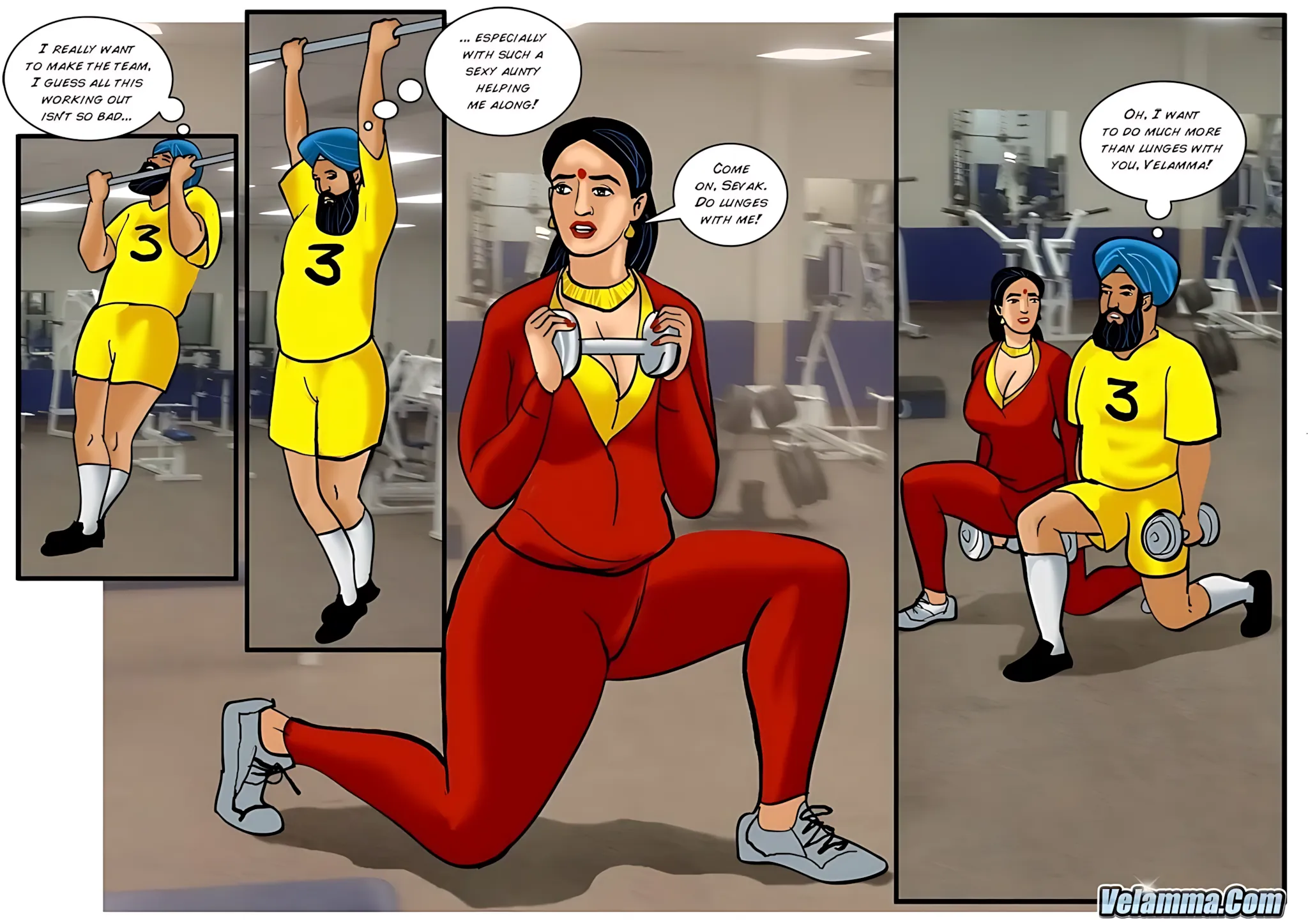 Velamma All Episodes Comics - 43 . Velamma - Episode 43 - Sexy Assistant Coach Velamma - Page 16