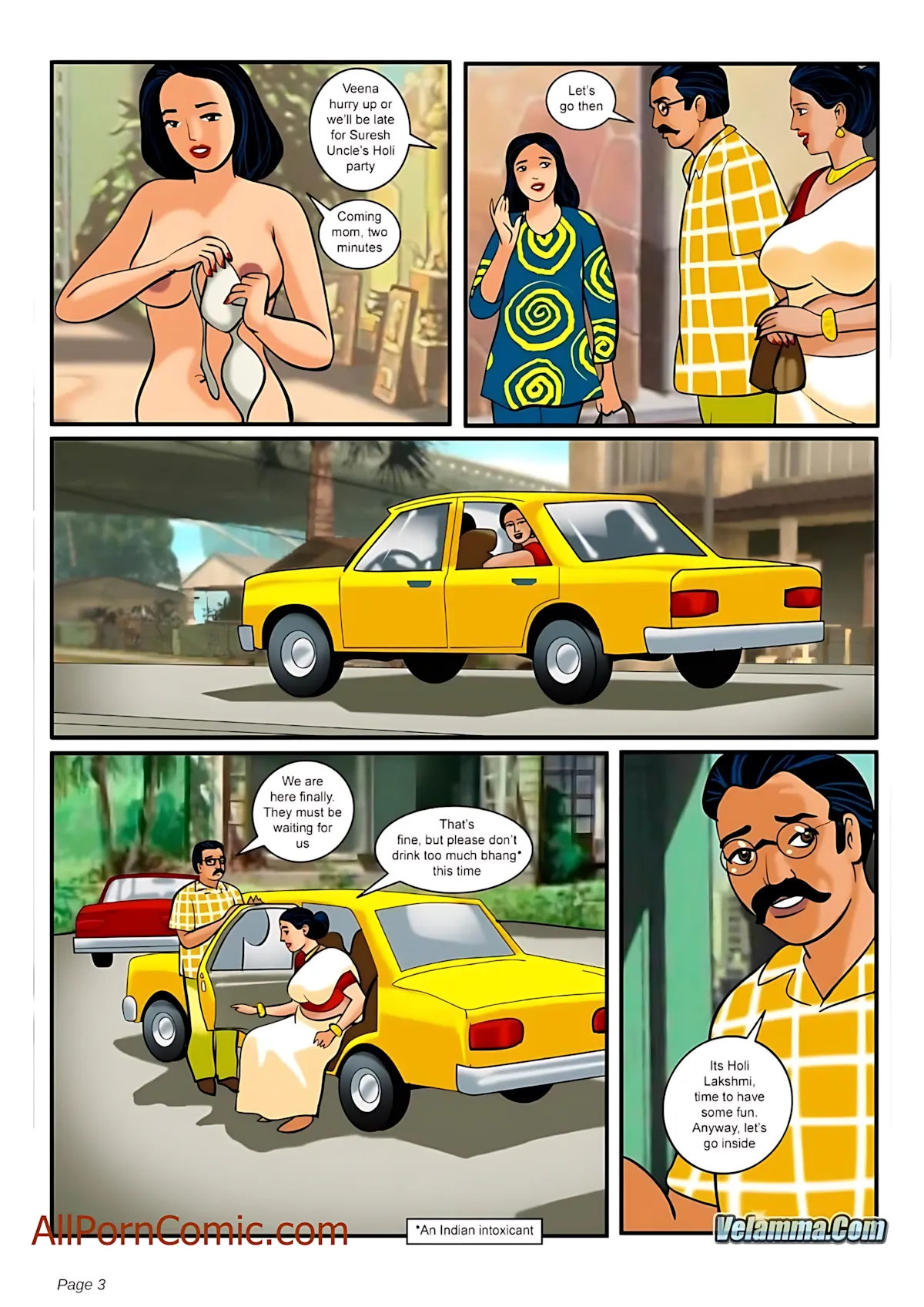 Velamma All Episodes Comics - 8 . Velamma - Episode 8 - The Festival Of Colors And - Page 3