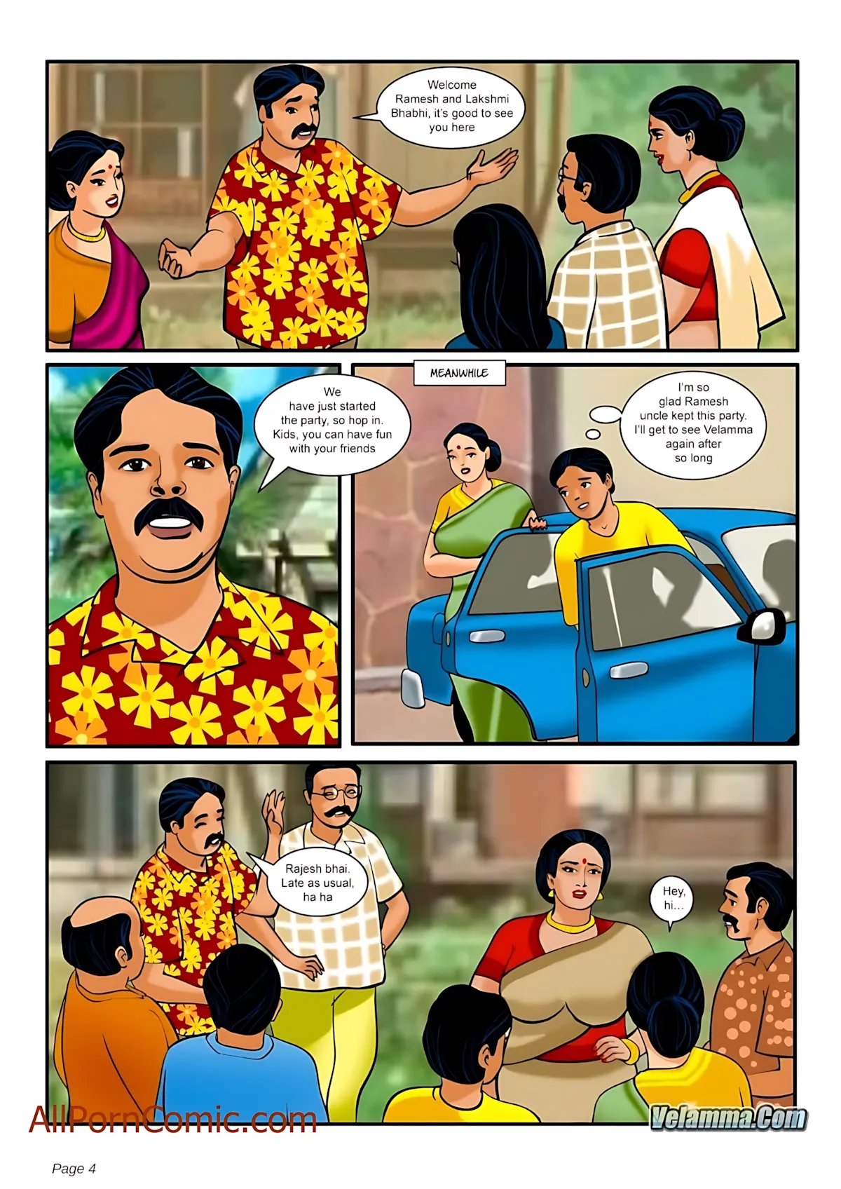 Velamma All Episodes Comics - 8 . Velamma - Episode 8 - The Festival Of Colors And - Page 4