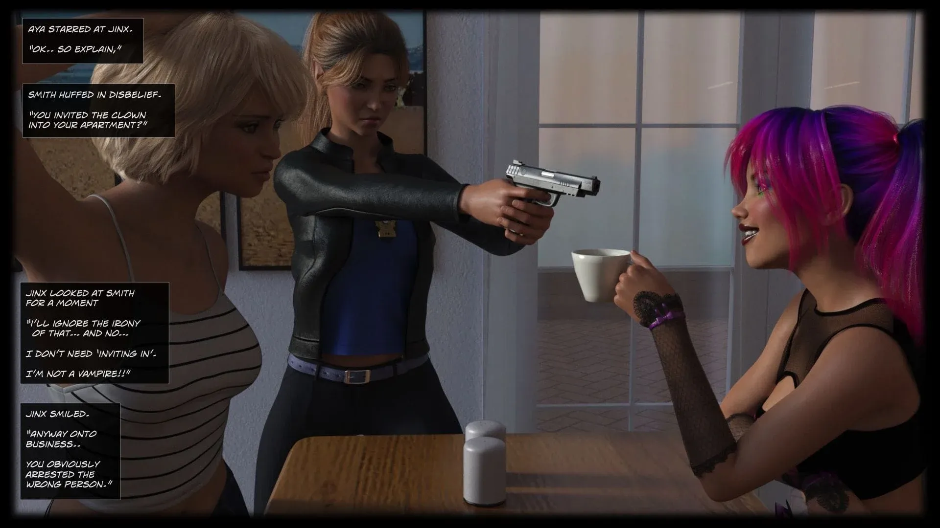 Cops VS Clowns [Sexy3DComics] - 3 . Cops VS Clowns - Chapter 3 - Page 43