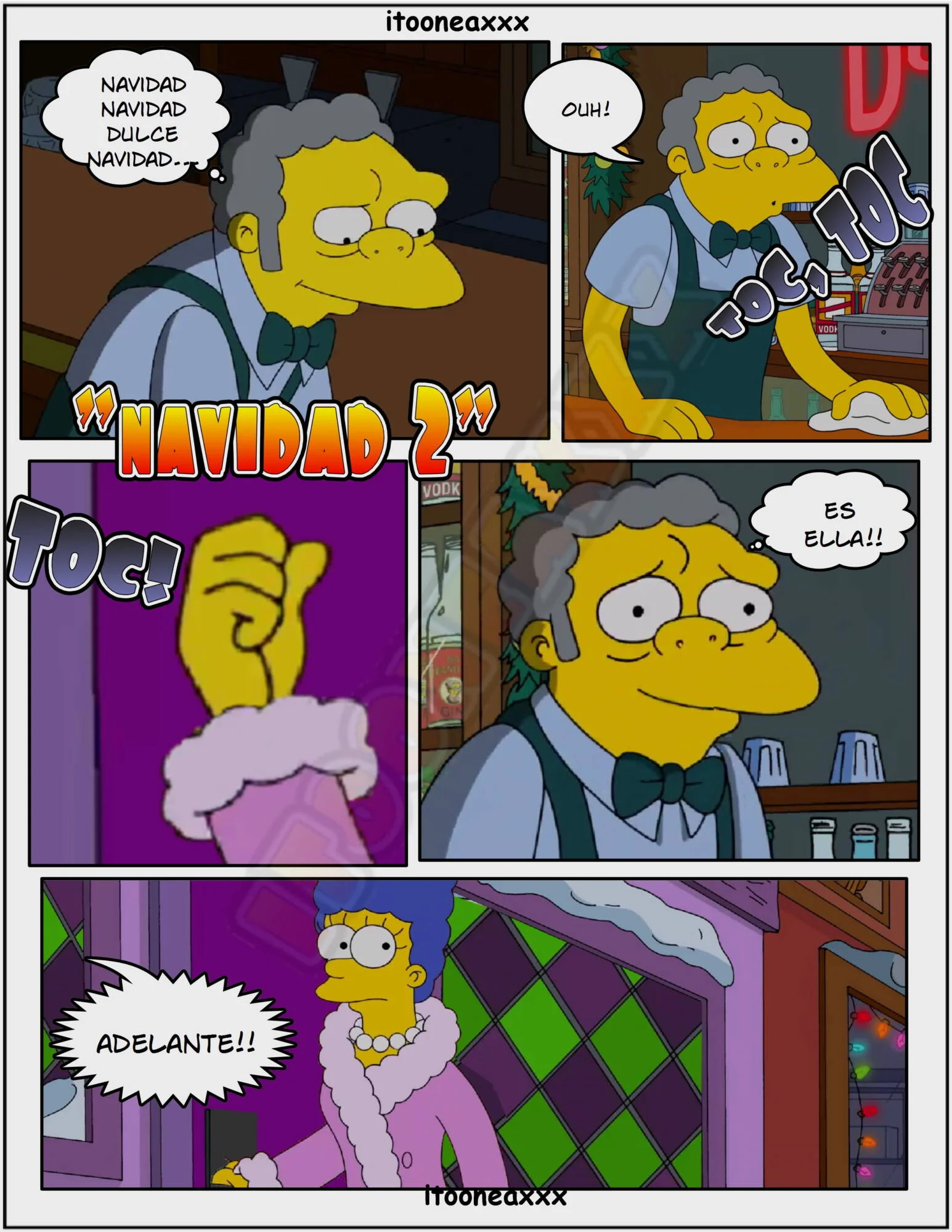 The Simpsons Porn Comics Series - 5.2 [Spanish] Sexy Christmas 2 - Page 1