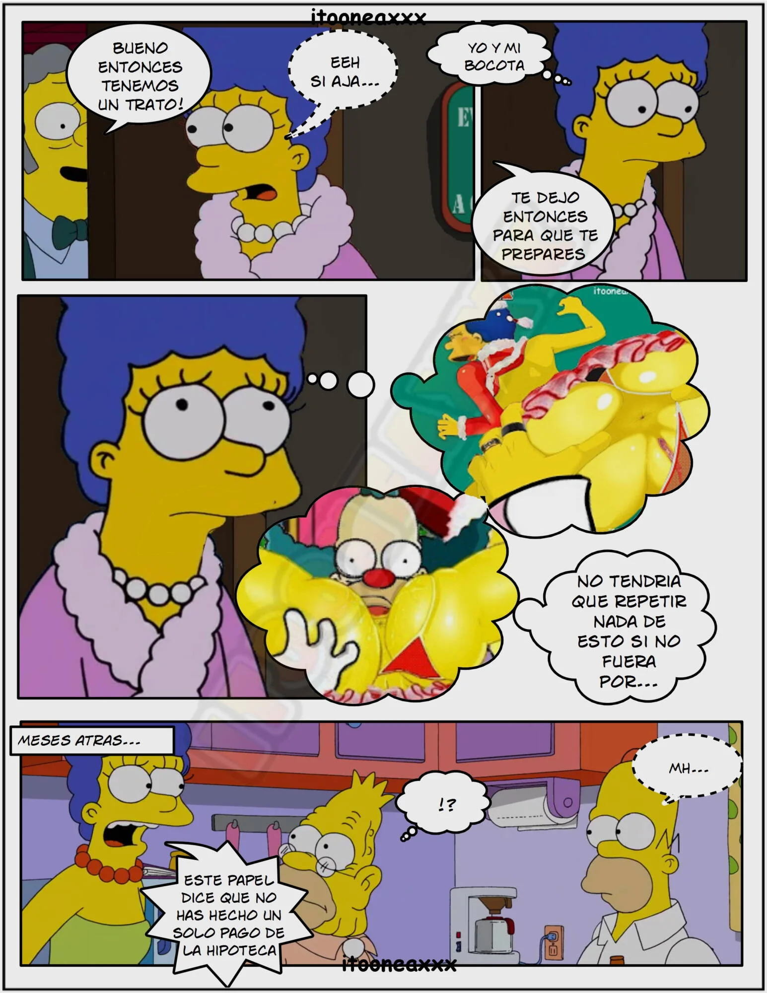 The Simpsons Porn Comics Series - 5.2 [Spanish] Sexy Christmas 2 - Page 4