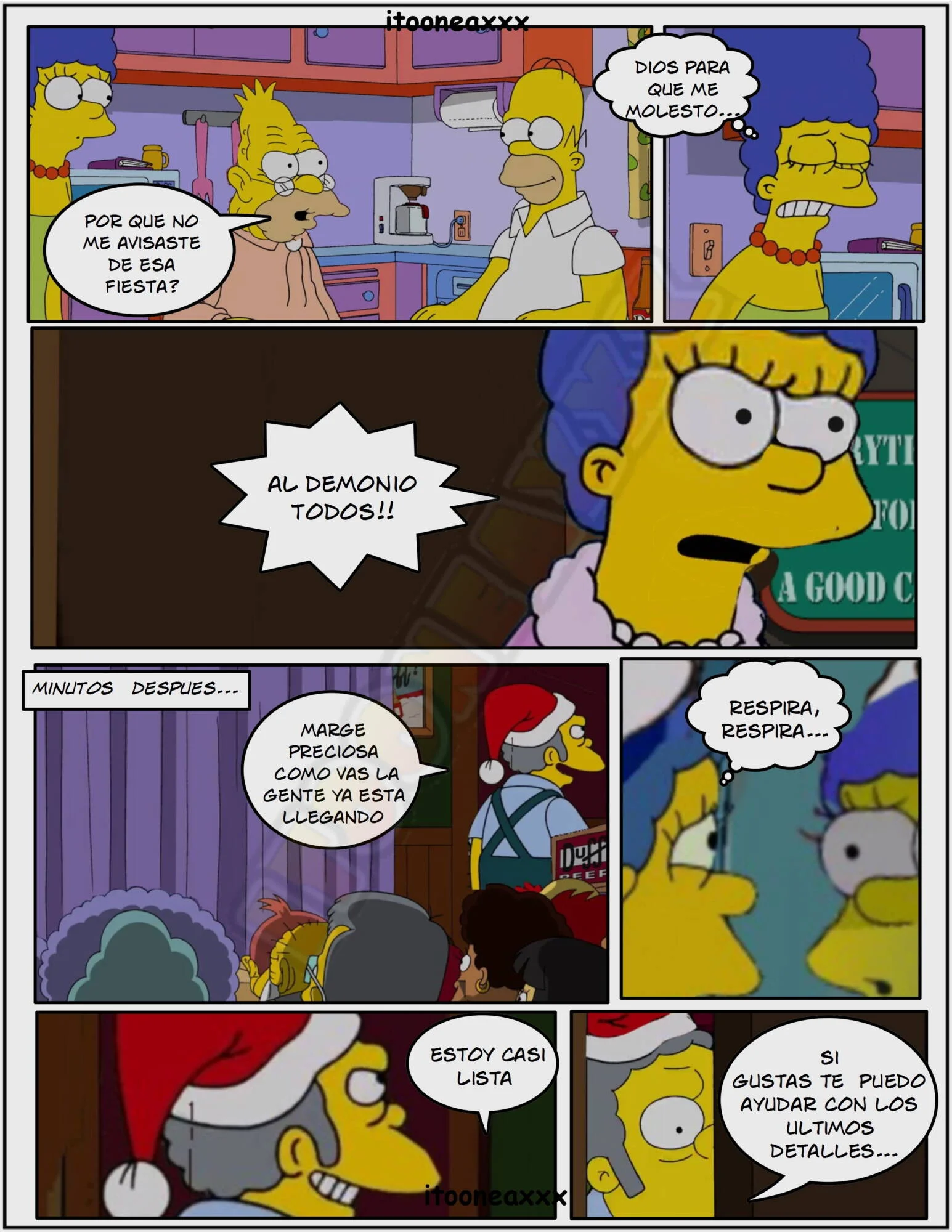 The Simpsons Porn Comics Series - 5.2 [Spanish] Sexy Christmas 2 - Page 6