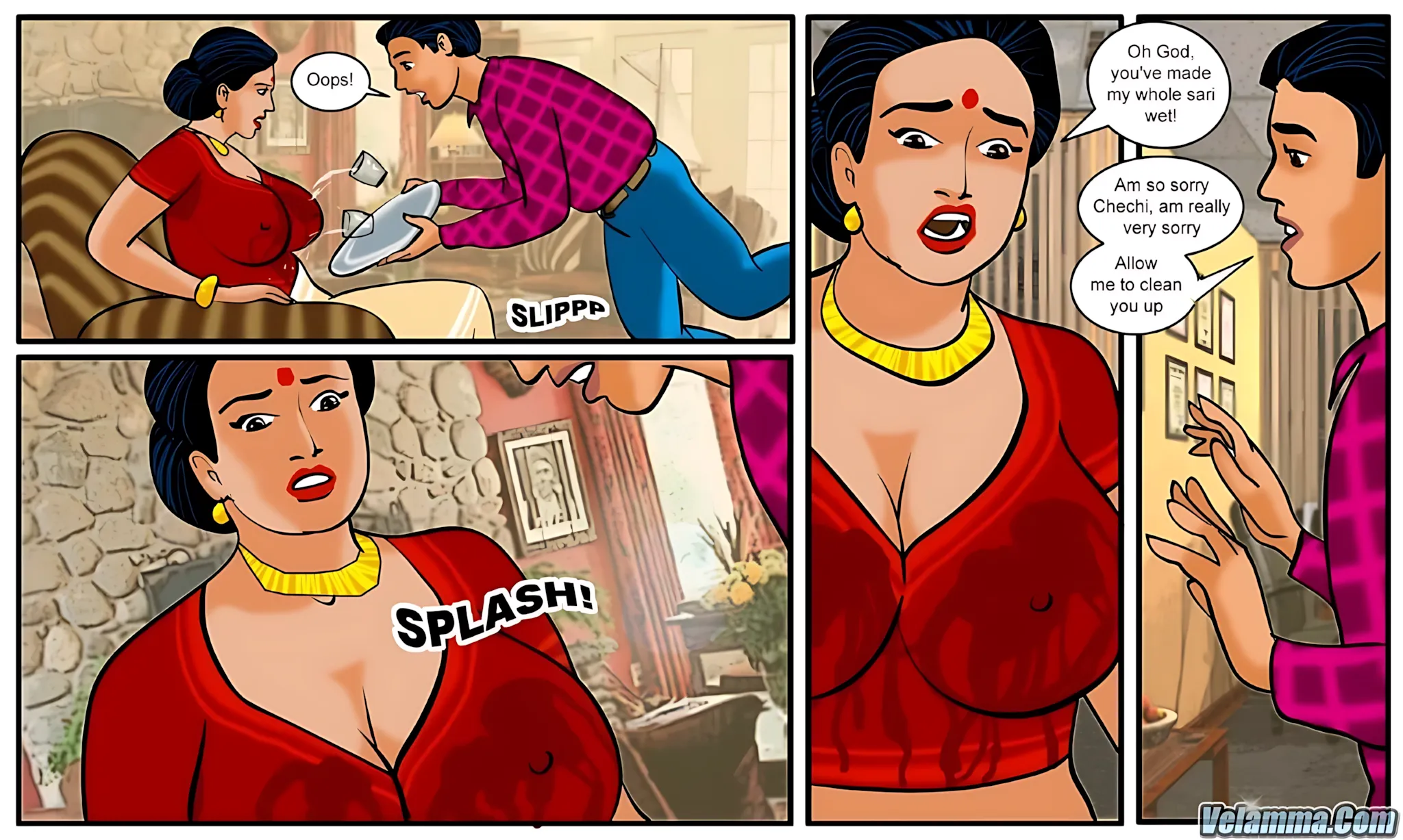 Velamma All Episodes Comics - 12 . Velamma - Episode 12 - The New Beginning - Page 16