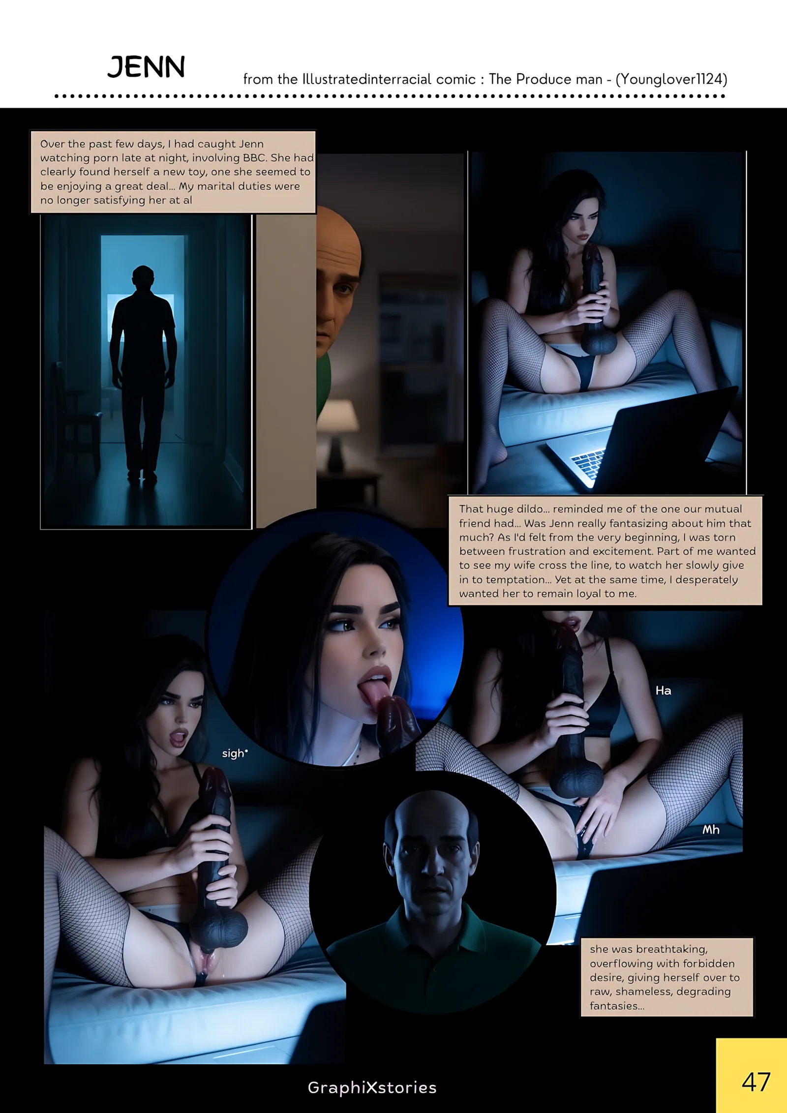 The produce Man – AI Version [GraphiXstories] - 5. The produce Man - Part 5 [  illustratedinterracial AI ] - Page 2