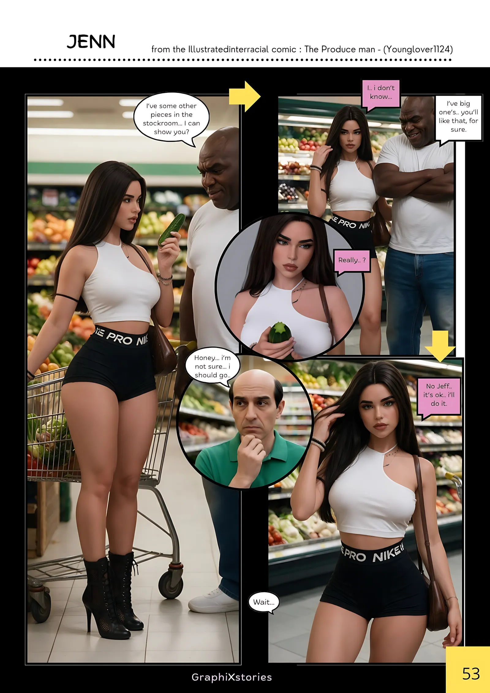 The produce Man – AI Version [GraphiXstories] - 5. The produce Man - Part 5 [  illustratedinterracial AI ] - Page 8