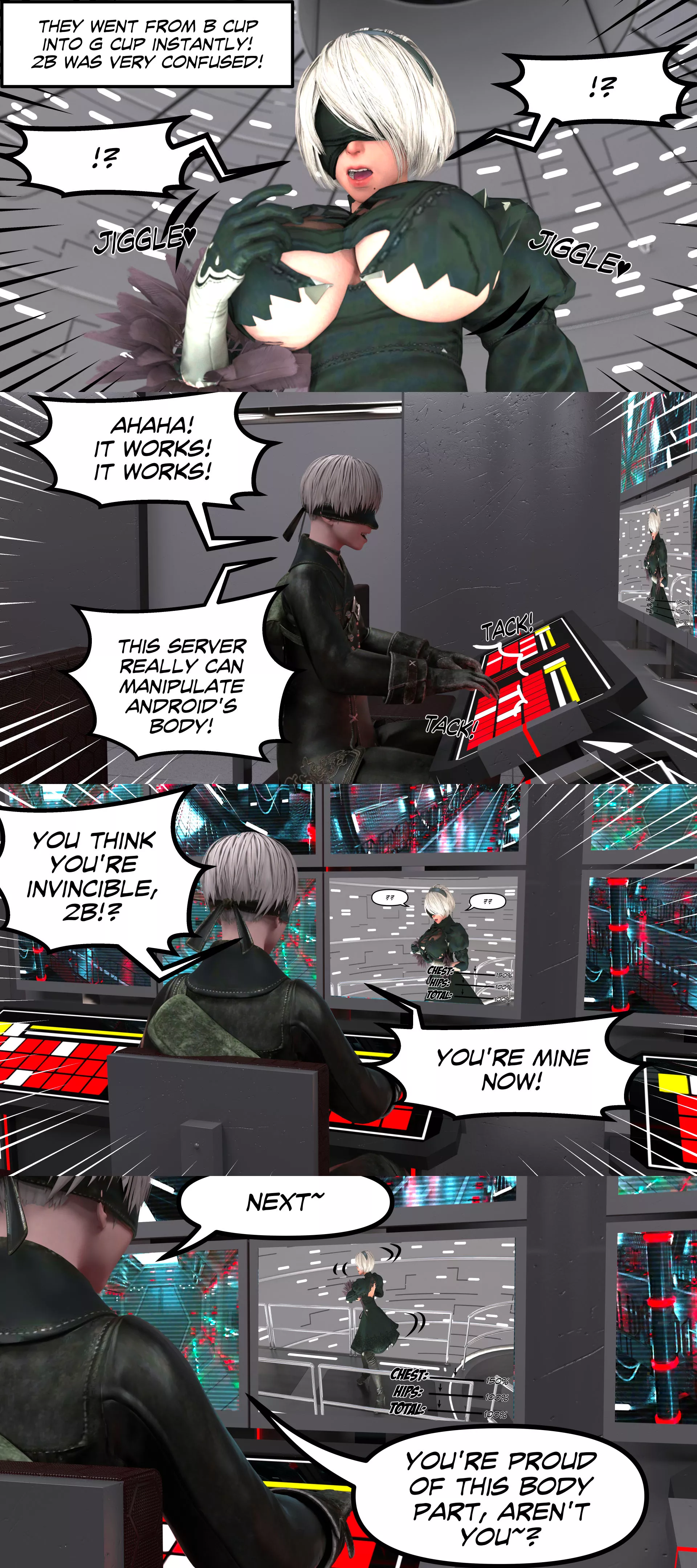 NieR Automata Giantess – 2B Size Hack [ThuwaGTS] - NieR Automata Giantess - 2B Size Hack - Page 4