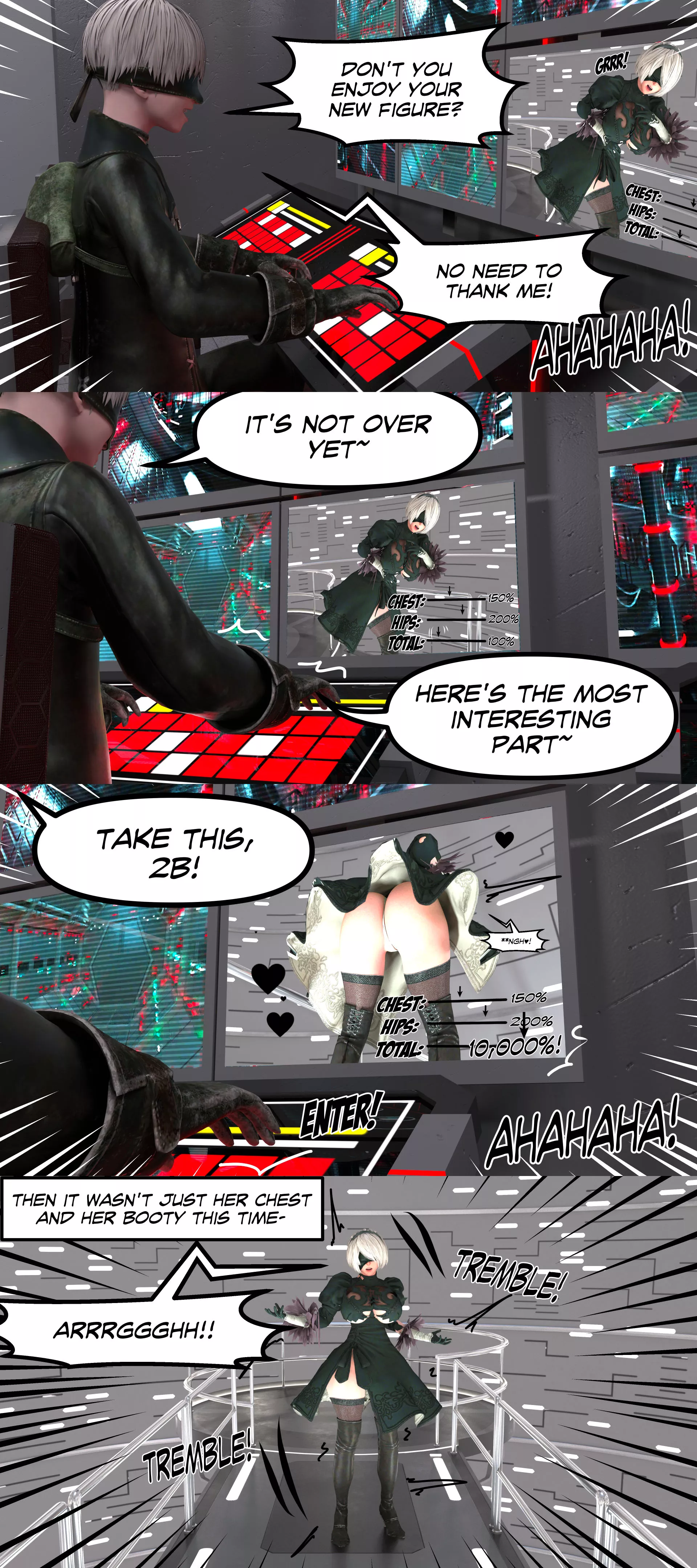 NieR Automata Giantess – 2B Size Hack [ThuwaGTS] - NieR Automata Giantess - 2B Size Hack - Page 7