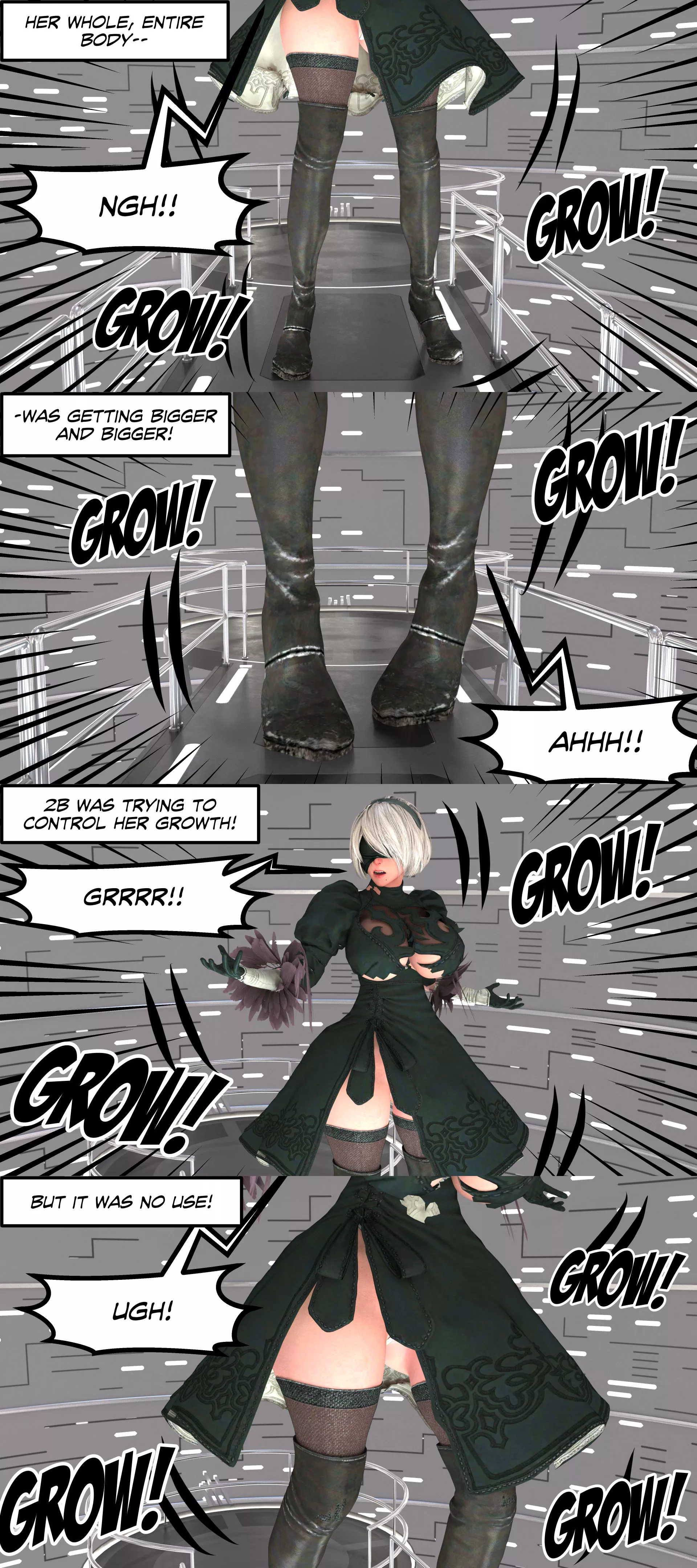 NieR Automata Giantess – 2B Size Hack [ThuwaGTS] - NieR Automata Giantess - 2B Size Hack - Page 8