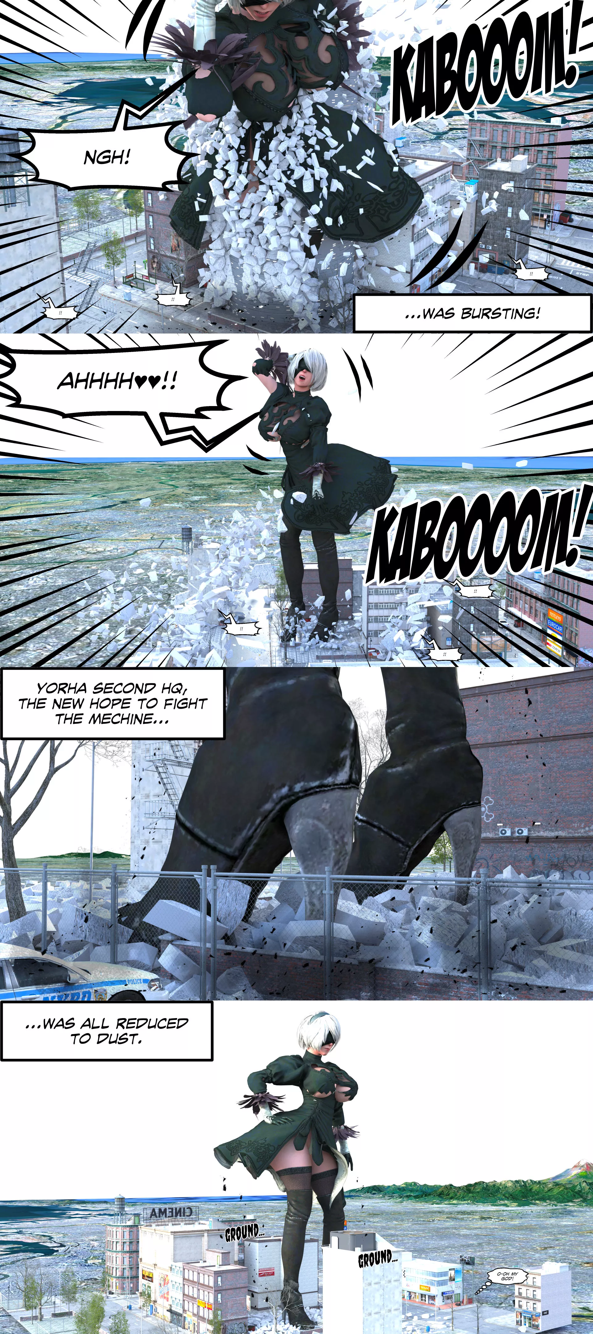 NieR Automata Giantess – 2B Size Hack [ThuwaGTS] - NieR Automata Giantess - 2B Size Hack - Page 13