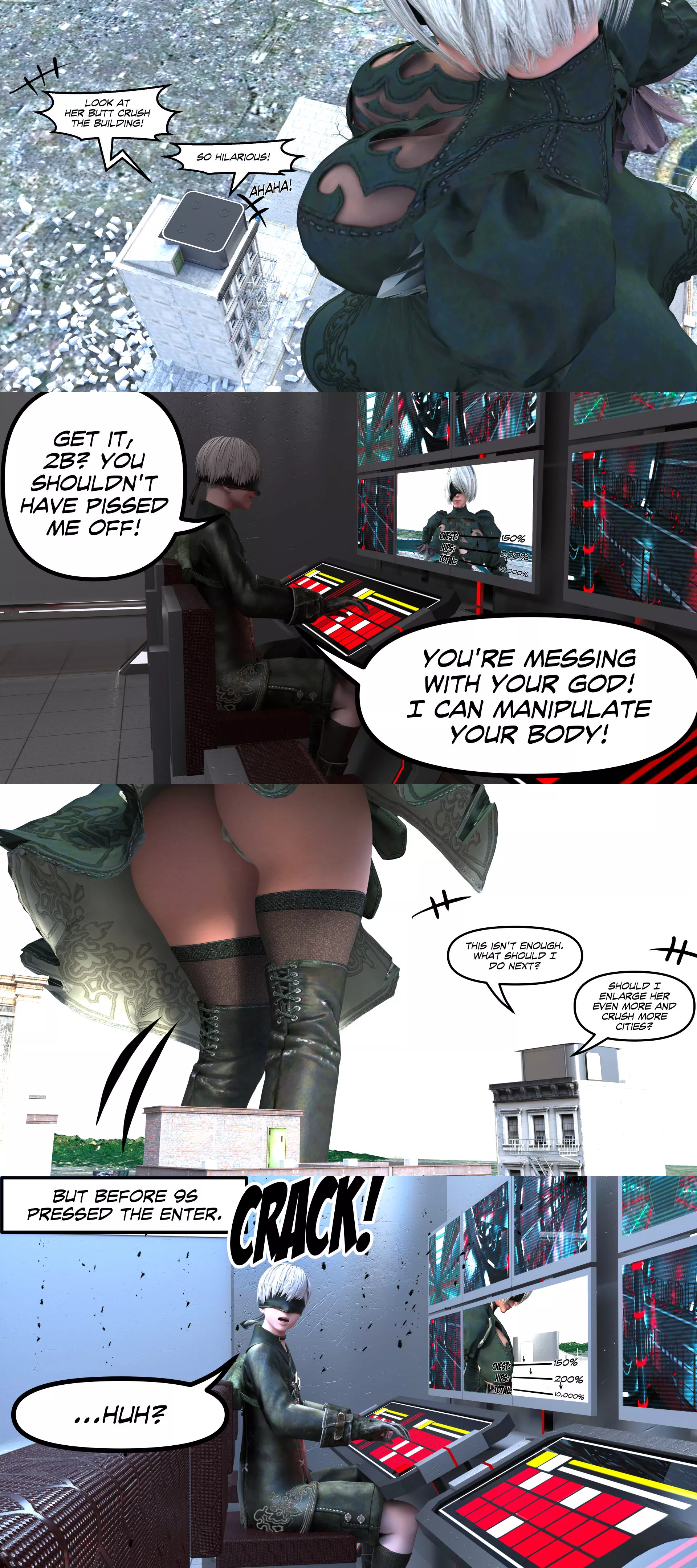 NieR Automata Giantess – 2B Size Hack [ThuwaGTS] - NieR Automata Giantess - 2B Size Hack - Page 15
