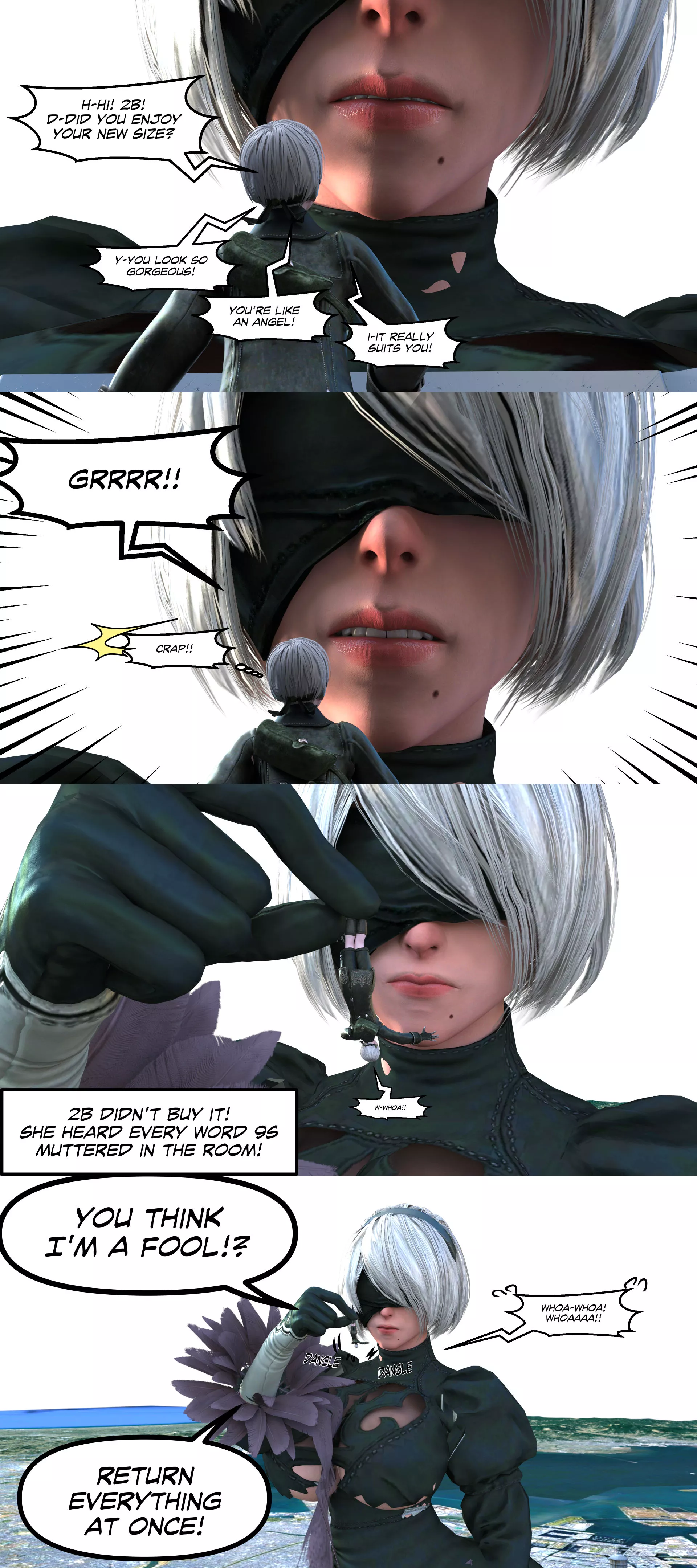 NieR Automata Giantess – 2B Size Hack [ThuwaGTS] - NieR Automata Giantess - 2B Size Hack - Page 17