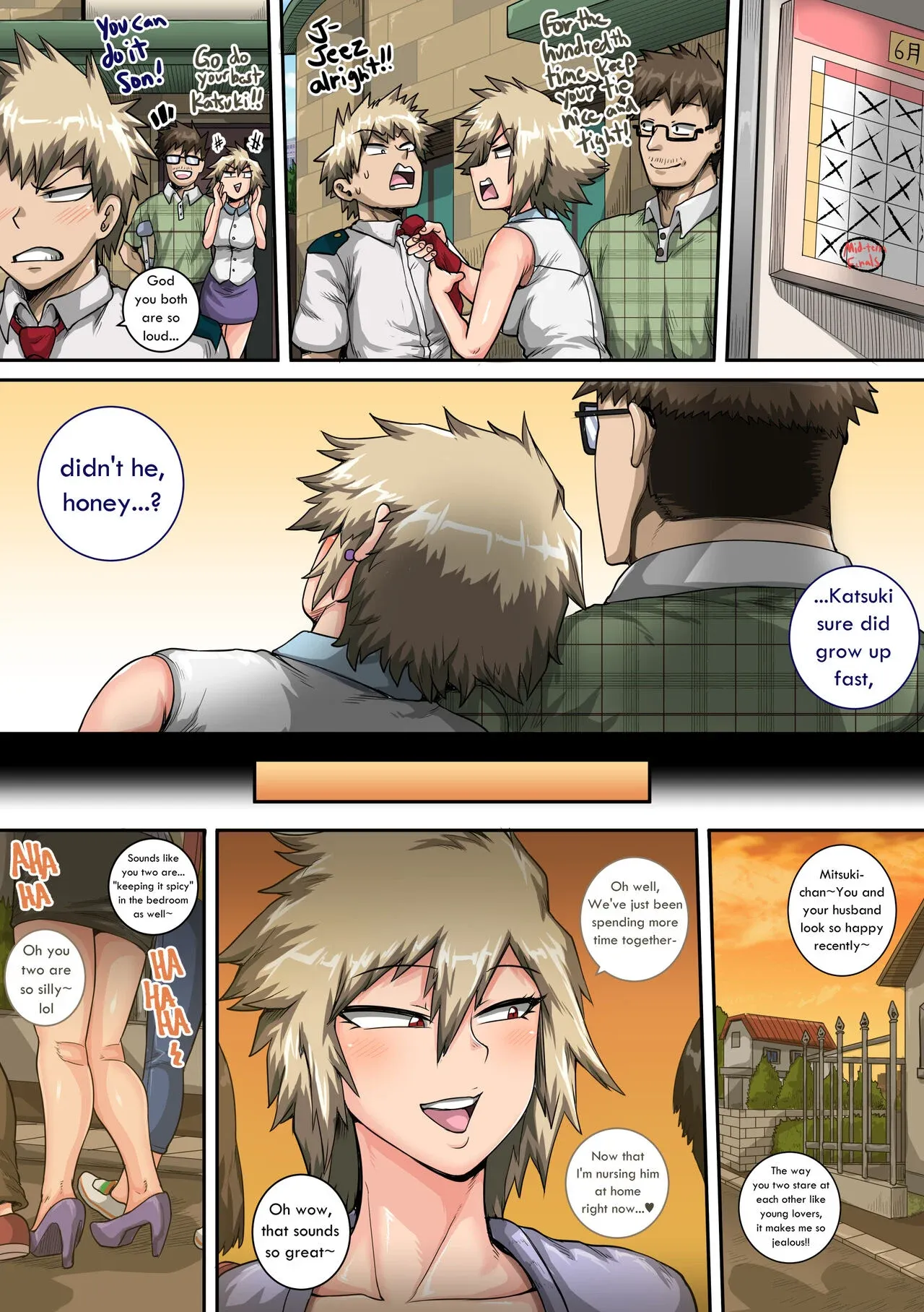 My Harem Academia (Boku No Hero Academia) - 7.4 . My Harem Academia - Bakugou Mama to no Natsuyasumi Second Part - Chapter 7 - Page 15
