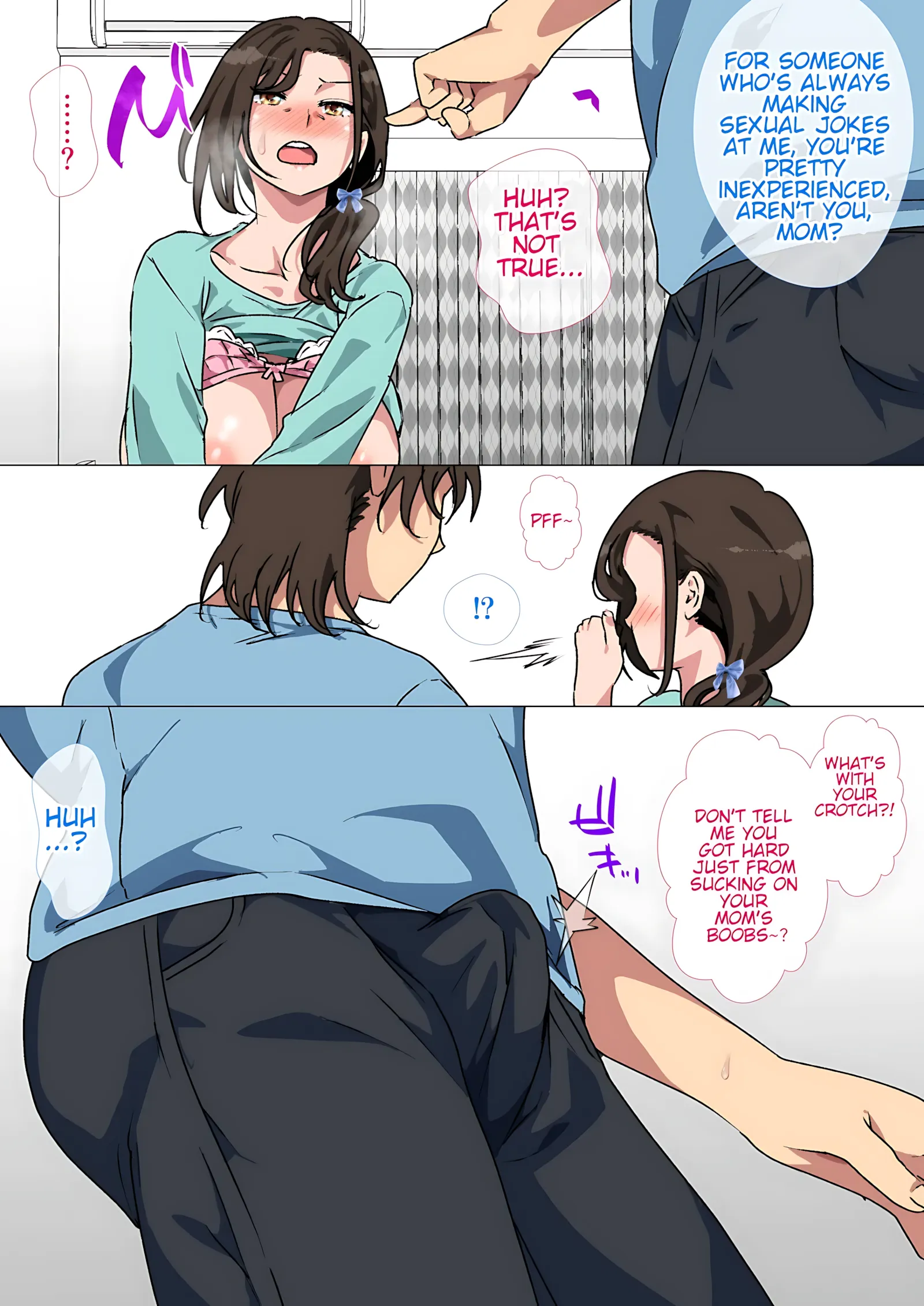 My mom started teasing me in a sexy way, - 1. My mom started teasing me in a sexy way, so I couldn't help but fight back. - Page 16