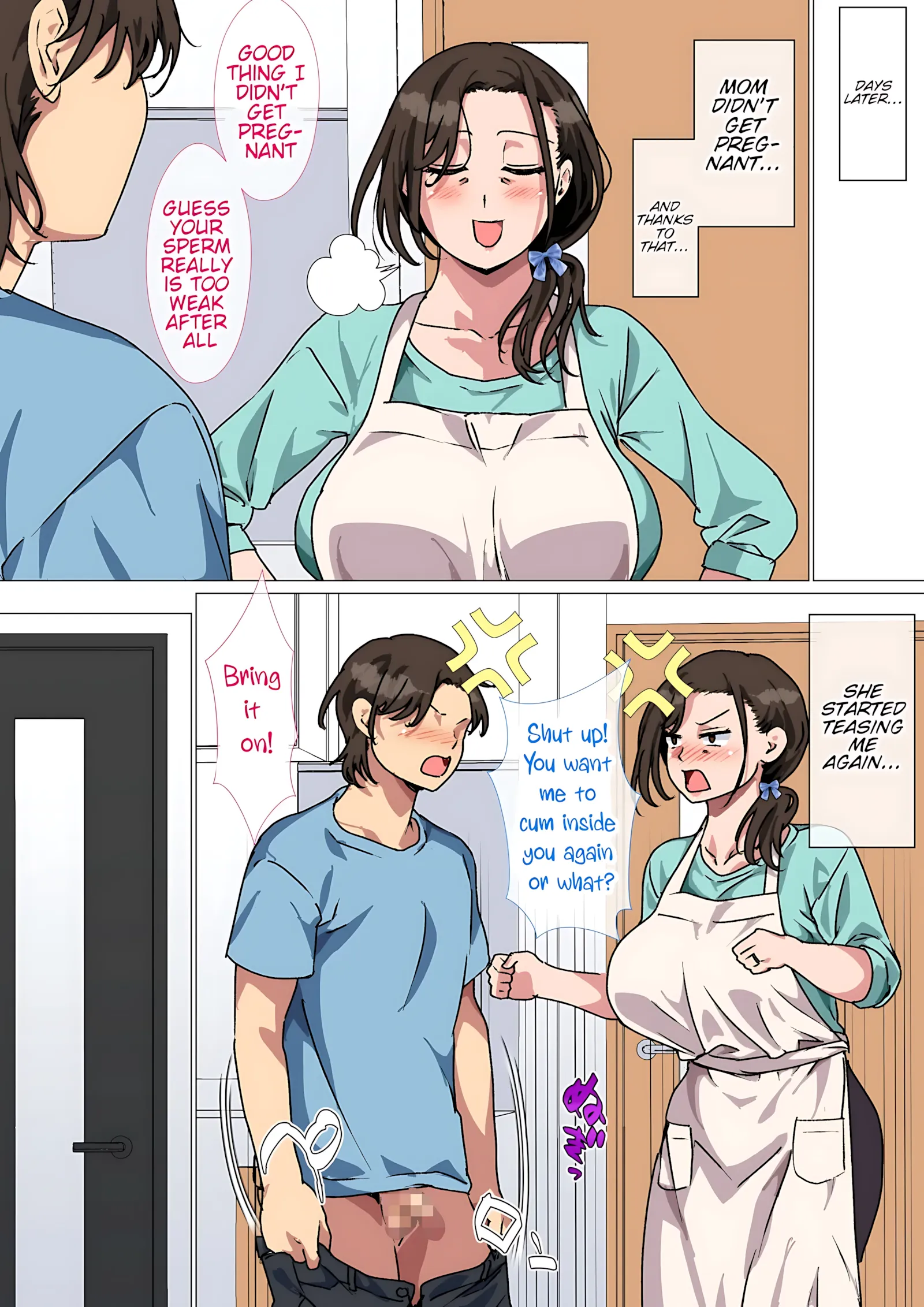 My mom started teasing me in a sexy way, - 1. My mom started teasing me in a sexy way, so I couldn't help but fight back. - Page 57