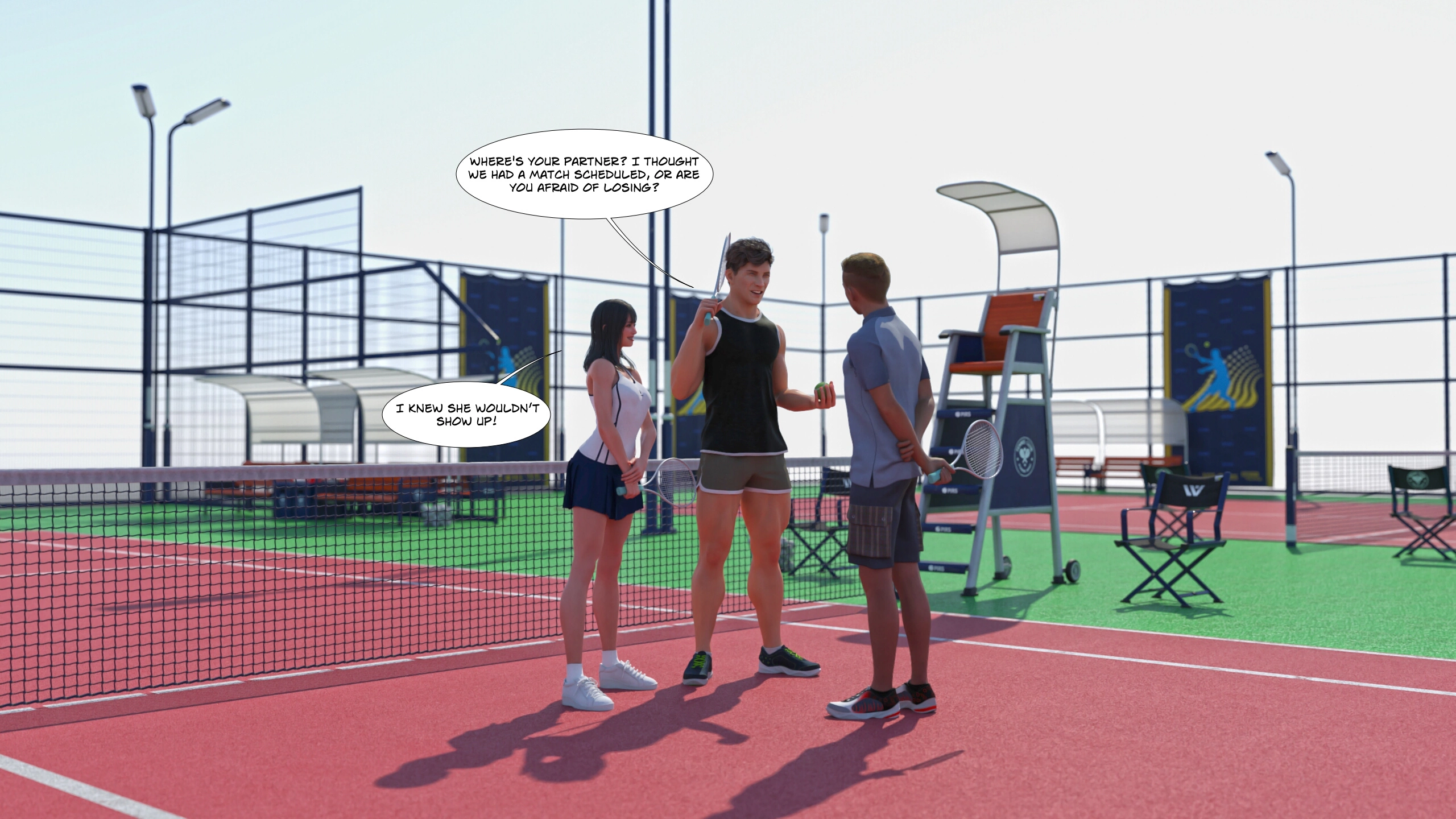 The Tennis Match [GiantPoser] - The Tennis Match - Page 3