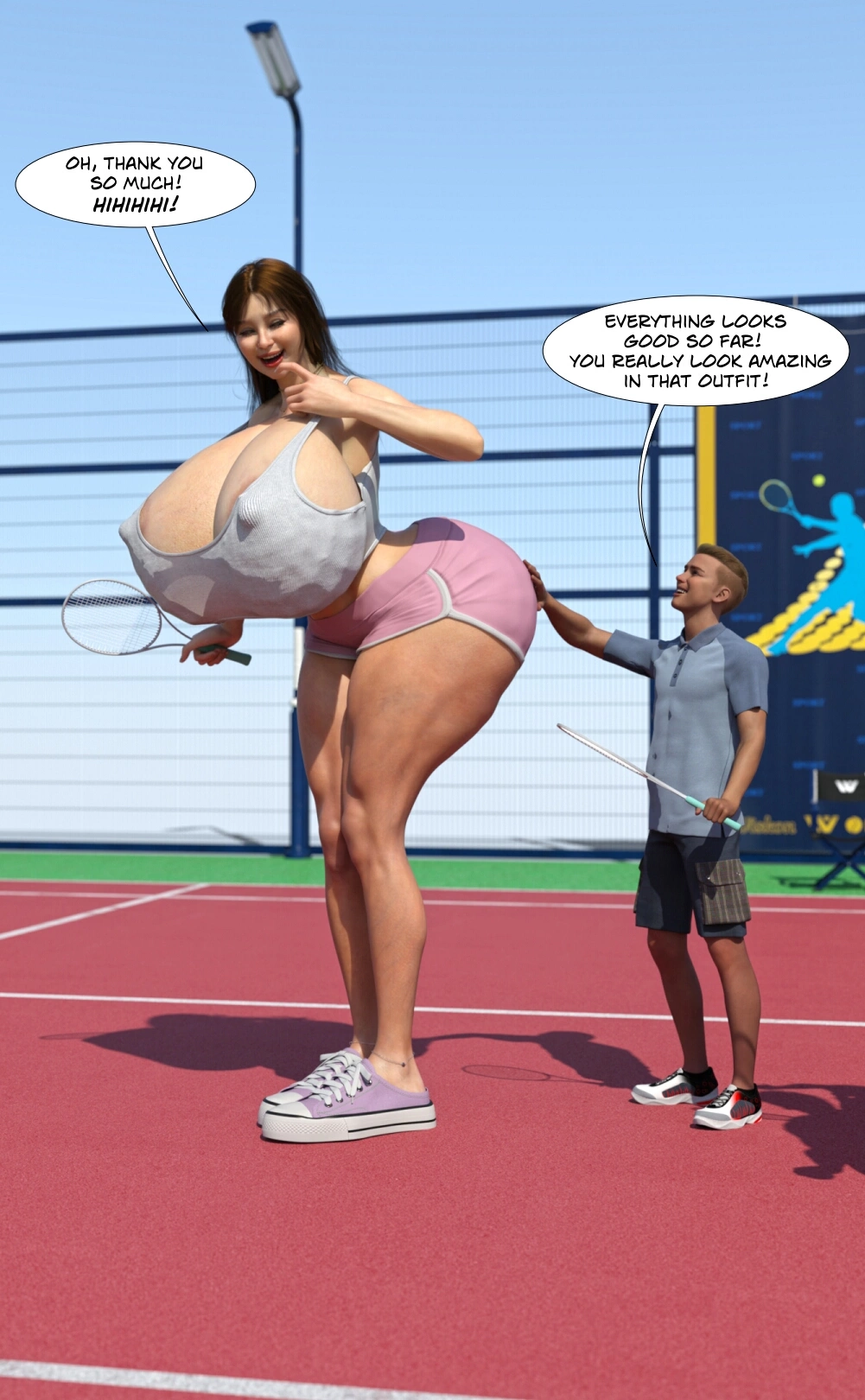 The Tennis Match [GiantPoser] - The Tennis Match - Page 21