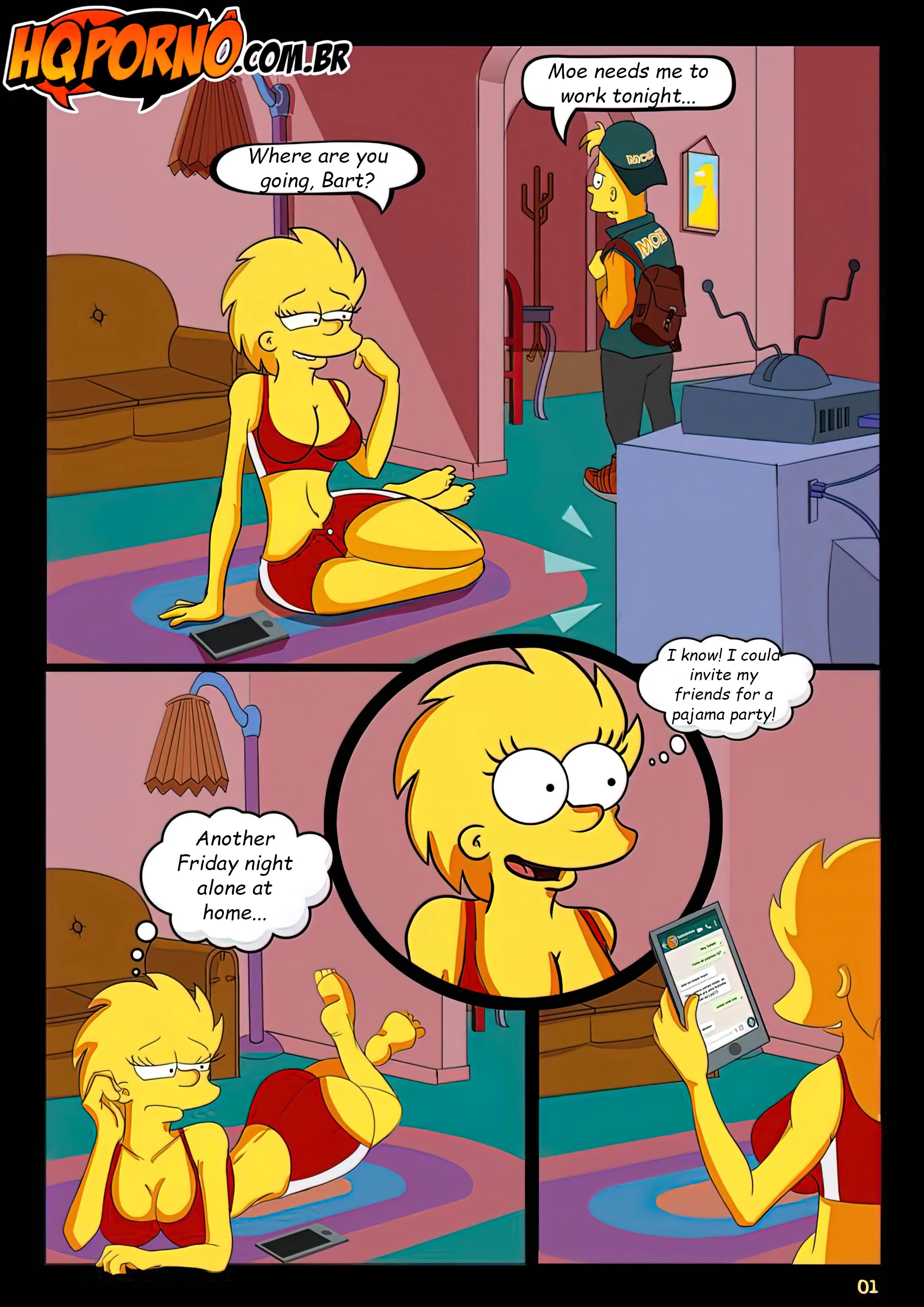 OS Simpsons (The Simpsons) - 2 . OS Simpsons - The Pizza Dare - Chapter 2 - Page 2