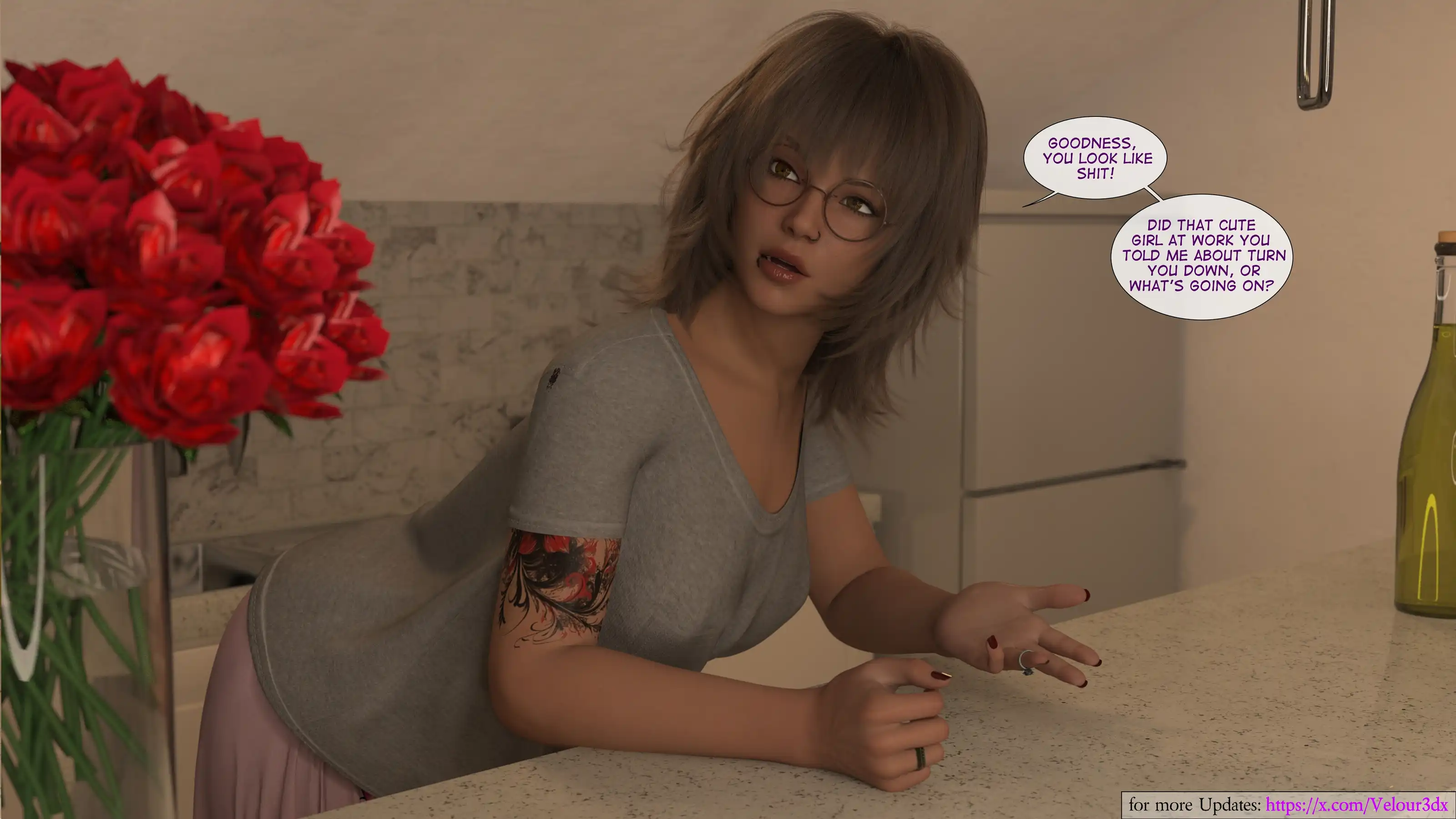 Curious Roommates [Velour3DX] - 1 . Curious Roommates - Chapter 1 - Page 4