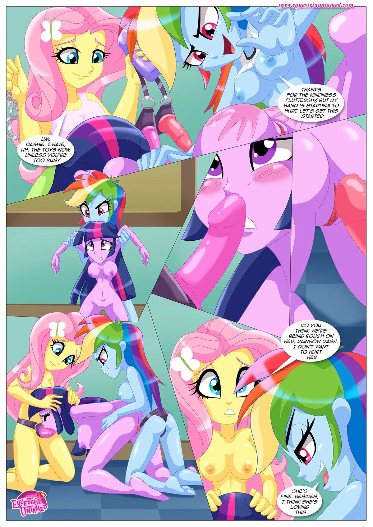 Sexquestria Girls (My Little Pony – Equestria Girls) - 1 . Sexquestria Girls - (My Little Pony - Equestria Girls) [Palcomix] - Page 13