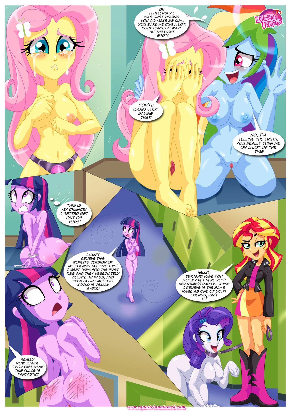Sexquestria Girls (My Little Pony – Equestria Girls) - 1 . Sexquestria Girls - (My Little Pony - Equestria Girls) [Palcomix] - Page 16