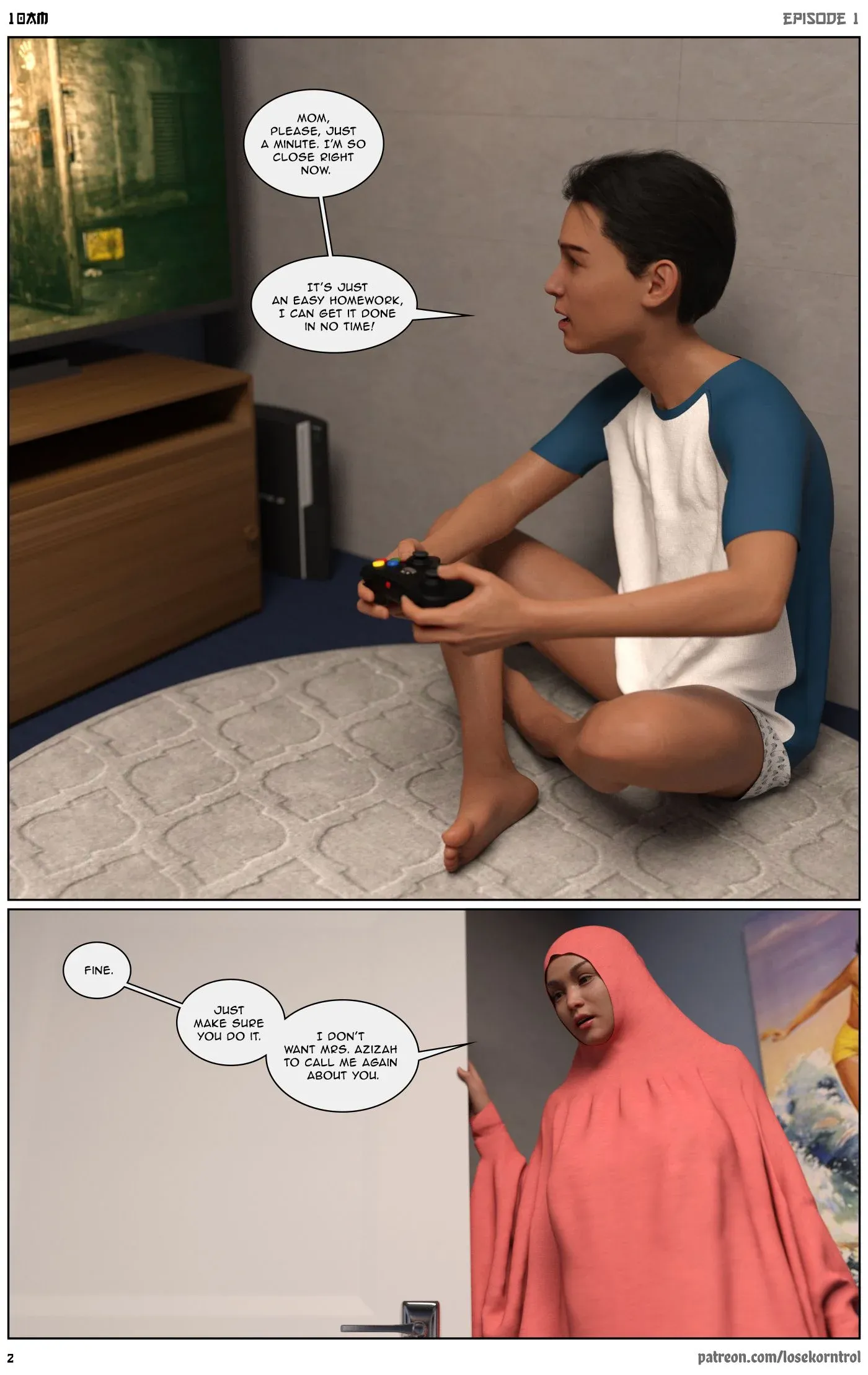 10 AM - 1 . 10 AM - Chapter 1 [LoseKorntrol, Hijab 3DX] - Page 3