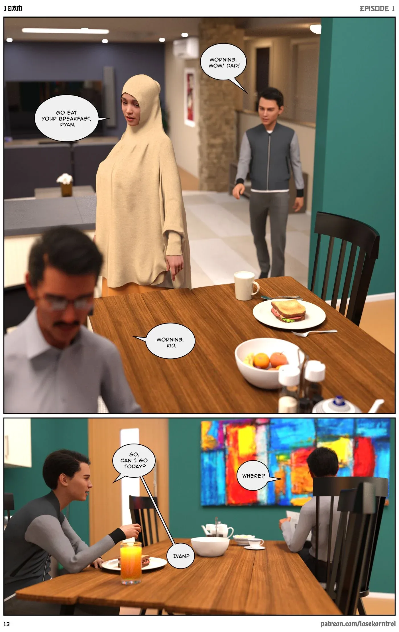 10 AM - 1 . 10 AM - Chapter 1 [LoseKorntrol, Hijab 3DX] - Page 14
