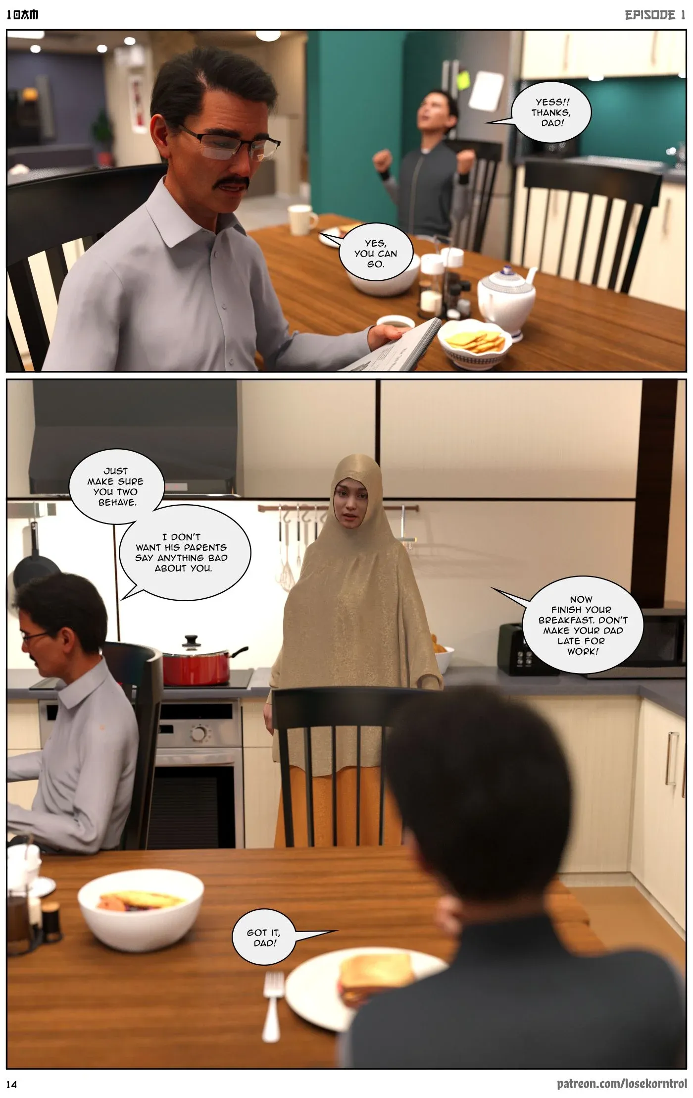 10 AM - 1 . 10 AM - Chapter 1 [LoseKorntrol, Hijab 3DX] - Page 15
