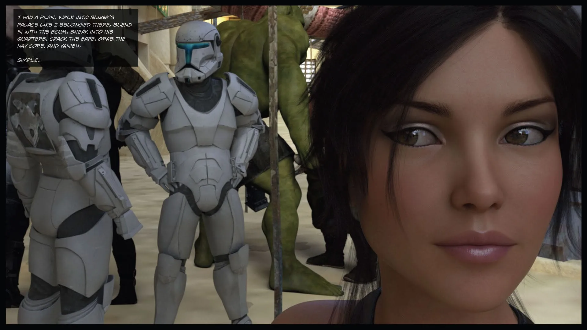Star Whores (Star Wars) [Sexy3DComics ] - 1 . Star Whores - Chapter 1 (Star Wars) - Page 44