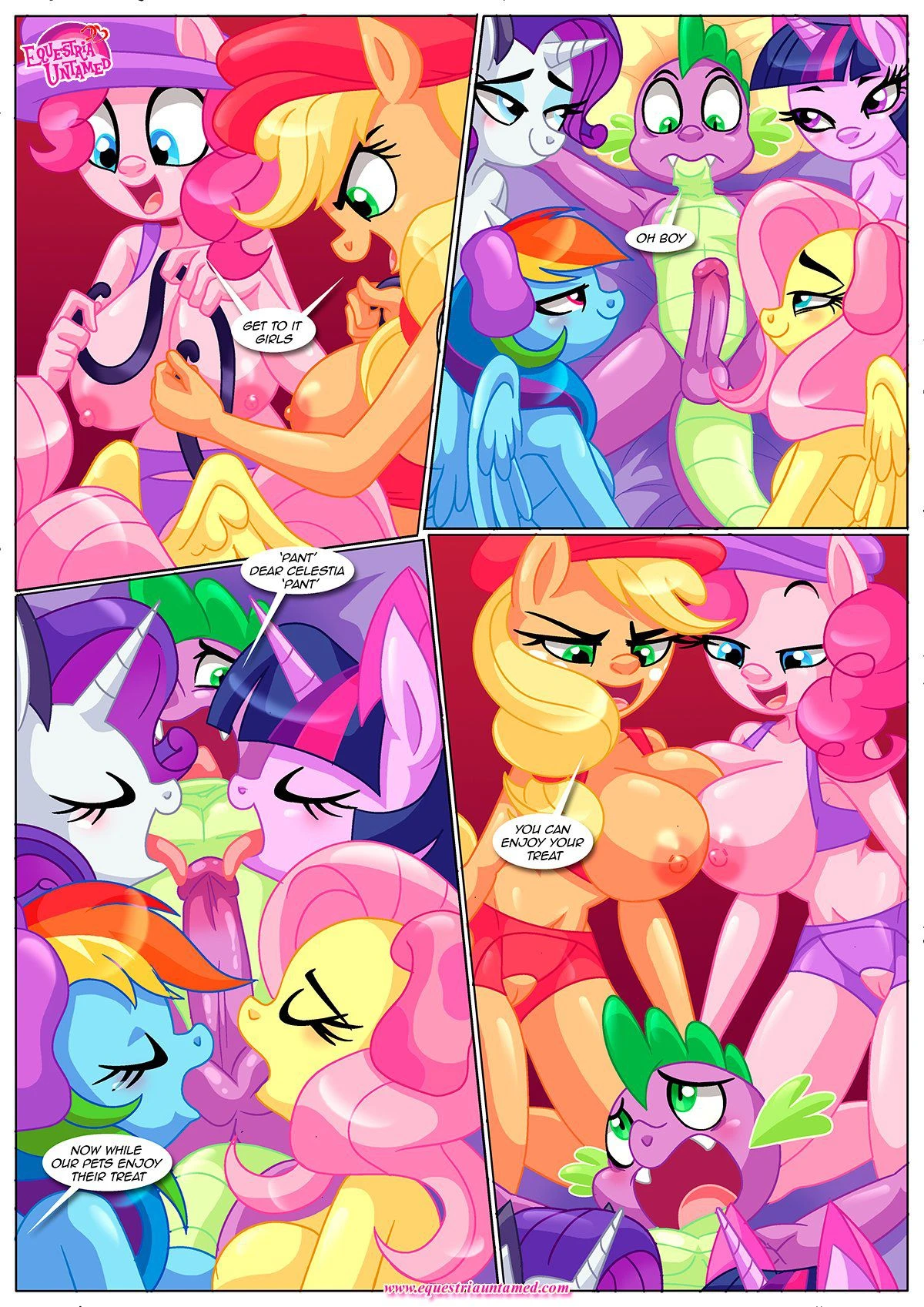 Spike’s Harem (My Little Pony – Friendship Is Magic) [PalComix] - 8 . The Night The Sun and Moon Cum Together - Chapter 8 (My Little Pony - Friendship Is Magic) [PalComix] - Page 7